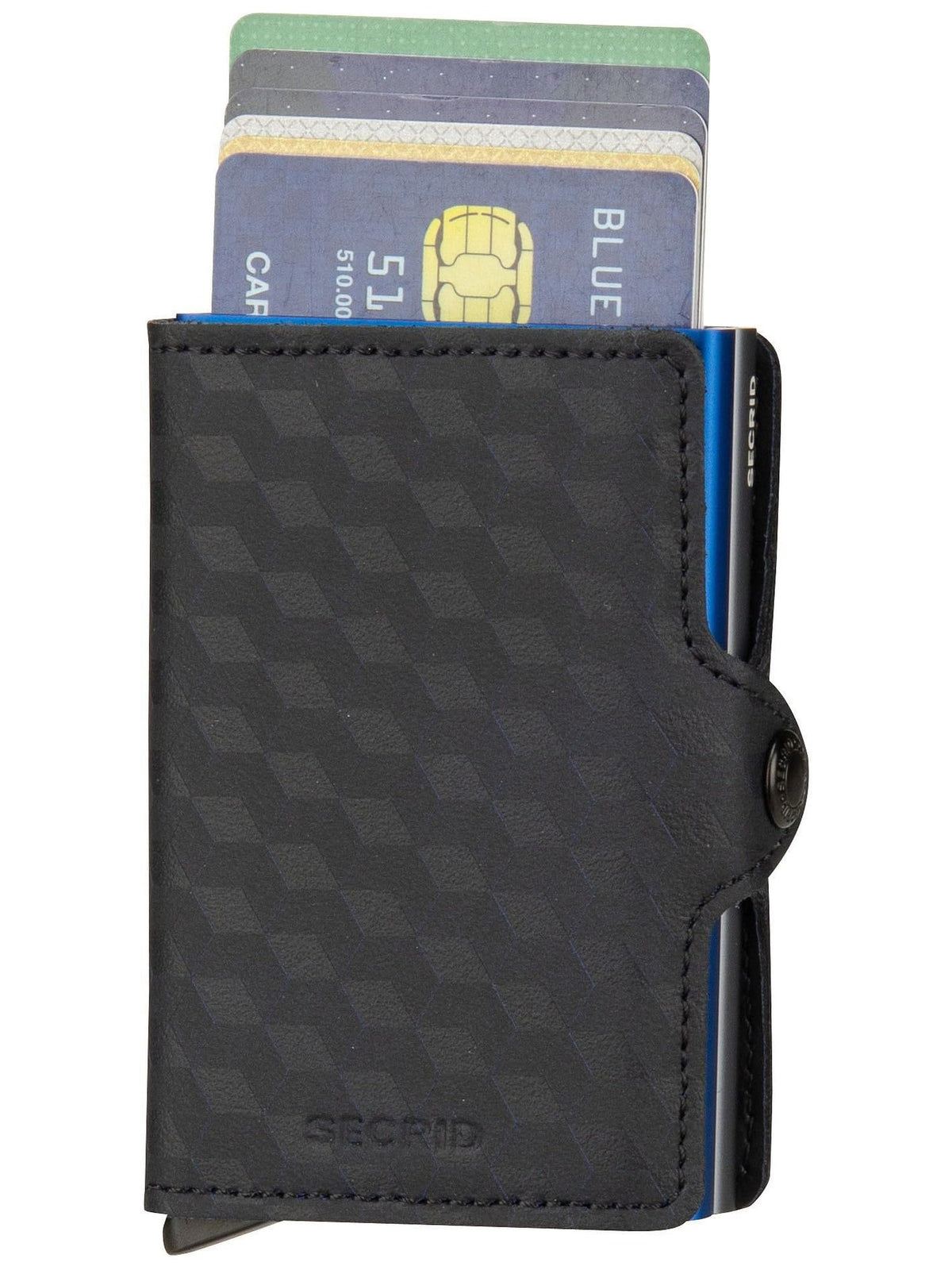 Secrid Twinwallet Optical Titanium-Blue Wallet - Sustainable Fiber Blend