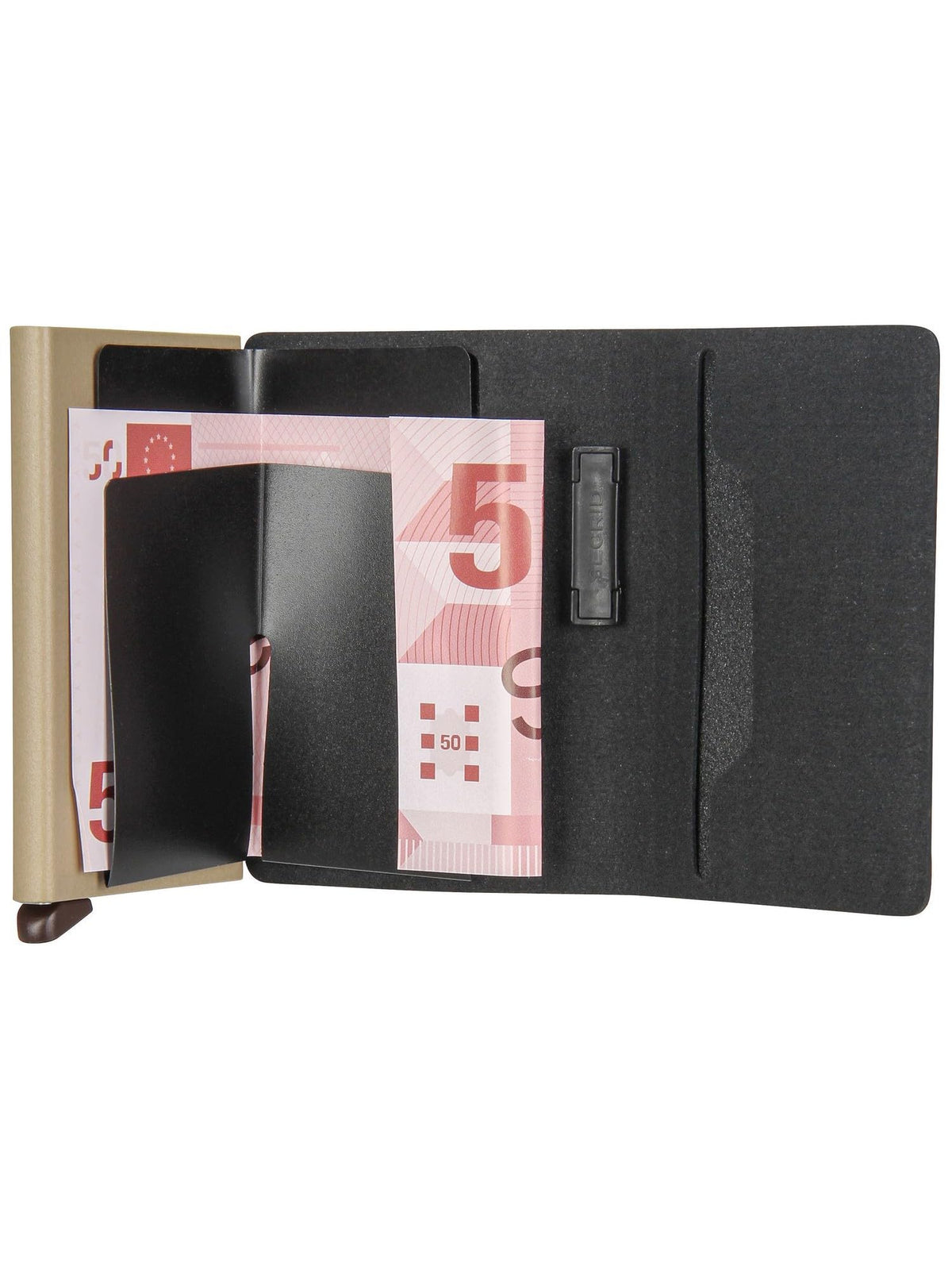 Secrid Liba Band Wallet Black-Olive - Minimalist RFID Pop-Up Leather Wallet