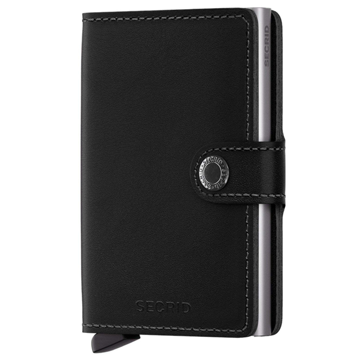 Secrid Mini Wallet - Dark Brown Leather with RFID Protection