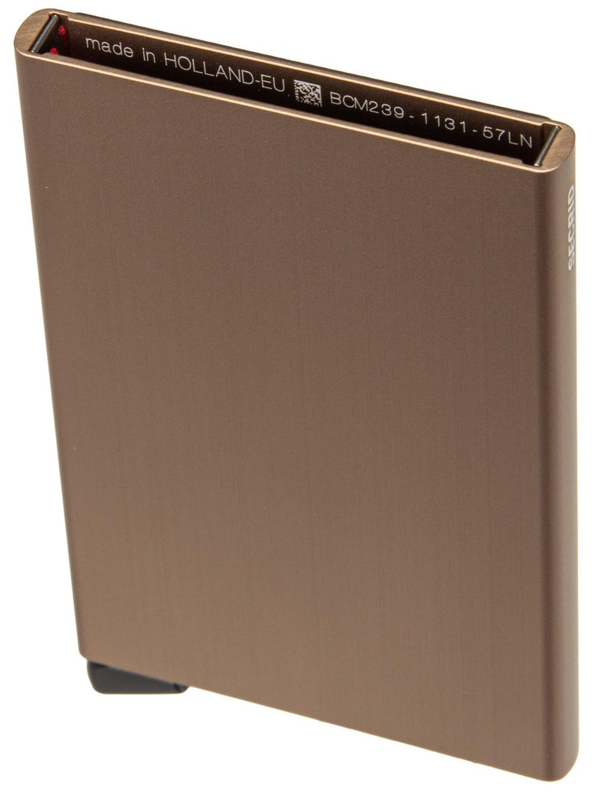 Secrid Card Protector Sand Aluminium - RFID Credit Card Holder for MagSafe