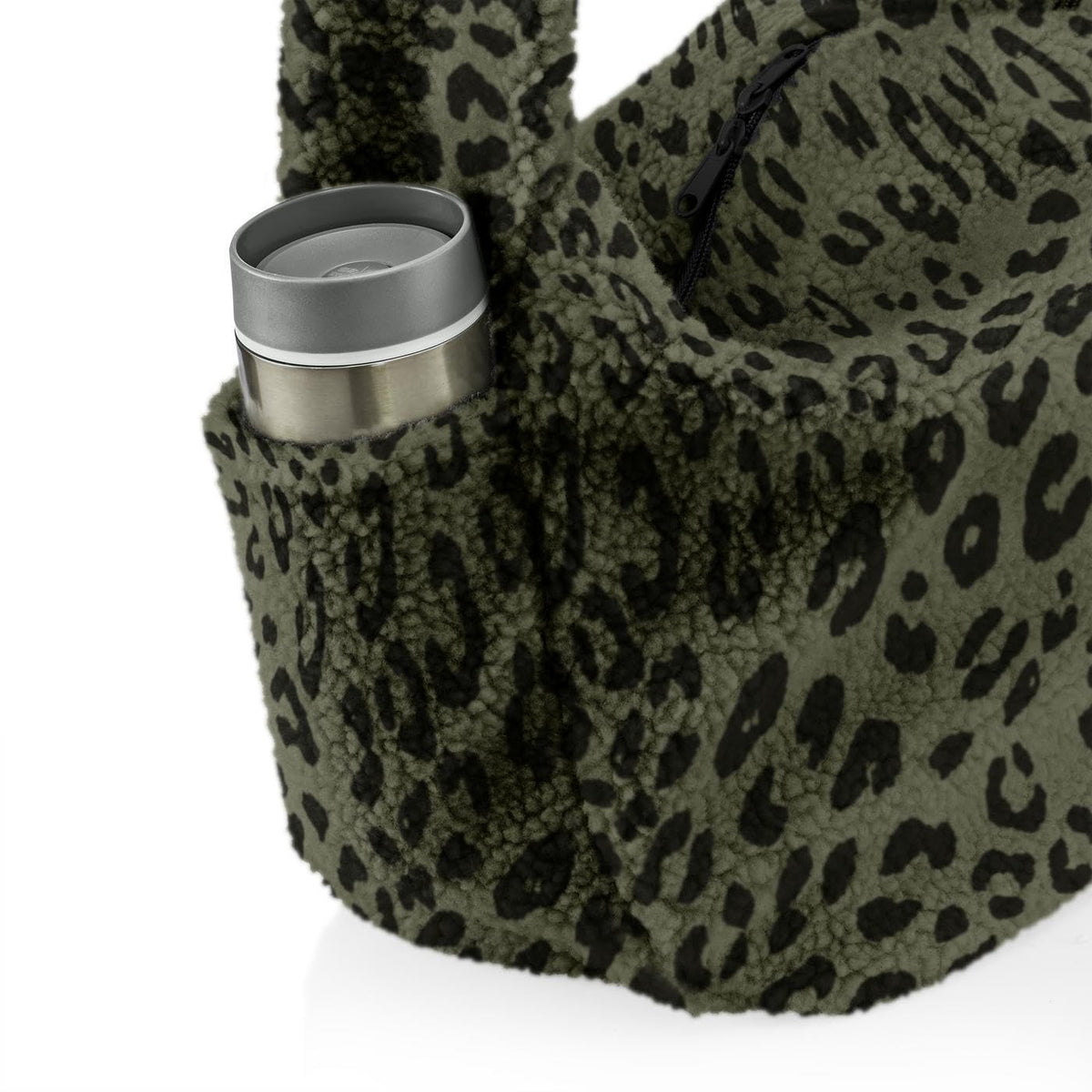 reisenthel moonbag Teddy Leo Olive - Polyester Hobo Shoulder Bag with Bottle Holder