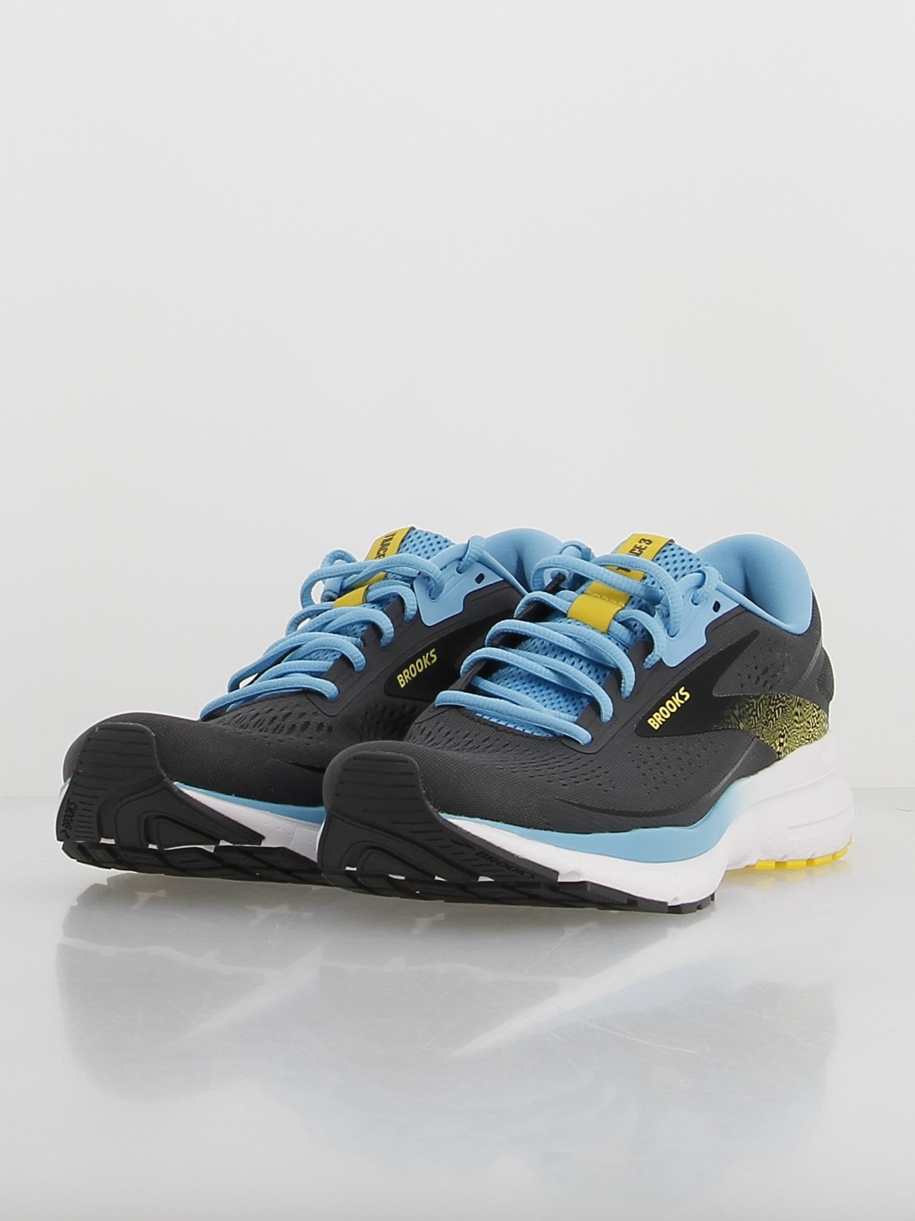 Brooks Trace 3 Men’s Road Running Shoes Leather Forged Iron Blue Yellow