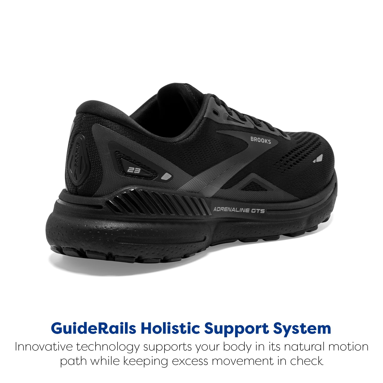 Brooks Adrenaline GTS 23 Men Road Running Shoes Mesh Black Ebony