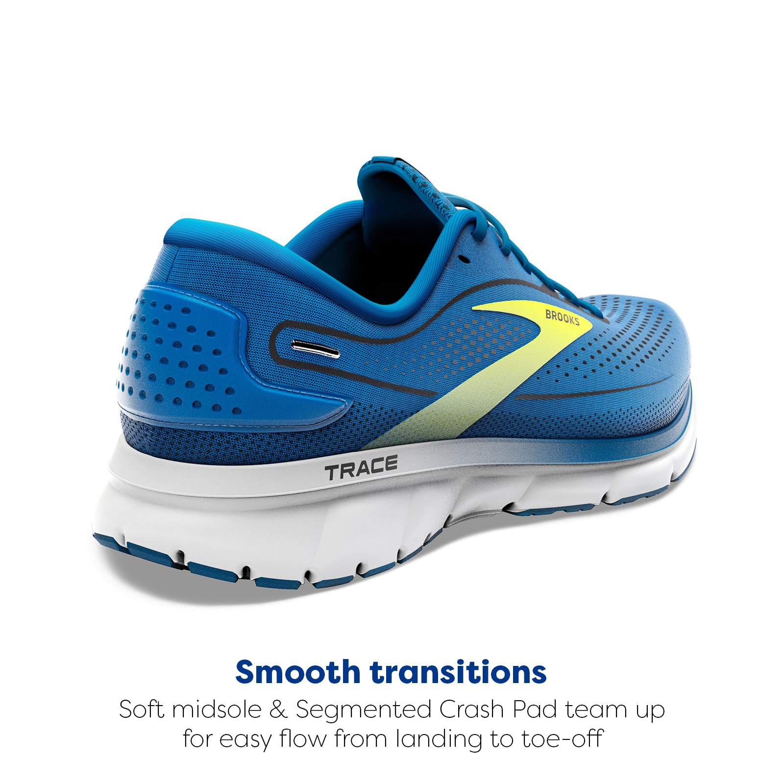 Brooks Trace 2 Men Running Shoes Blue Nightlife White Breathable Cotton