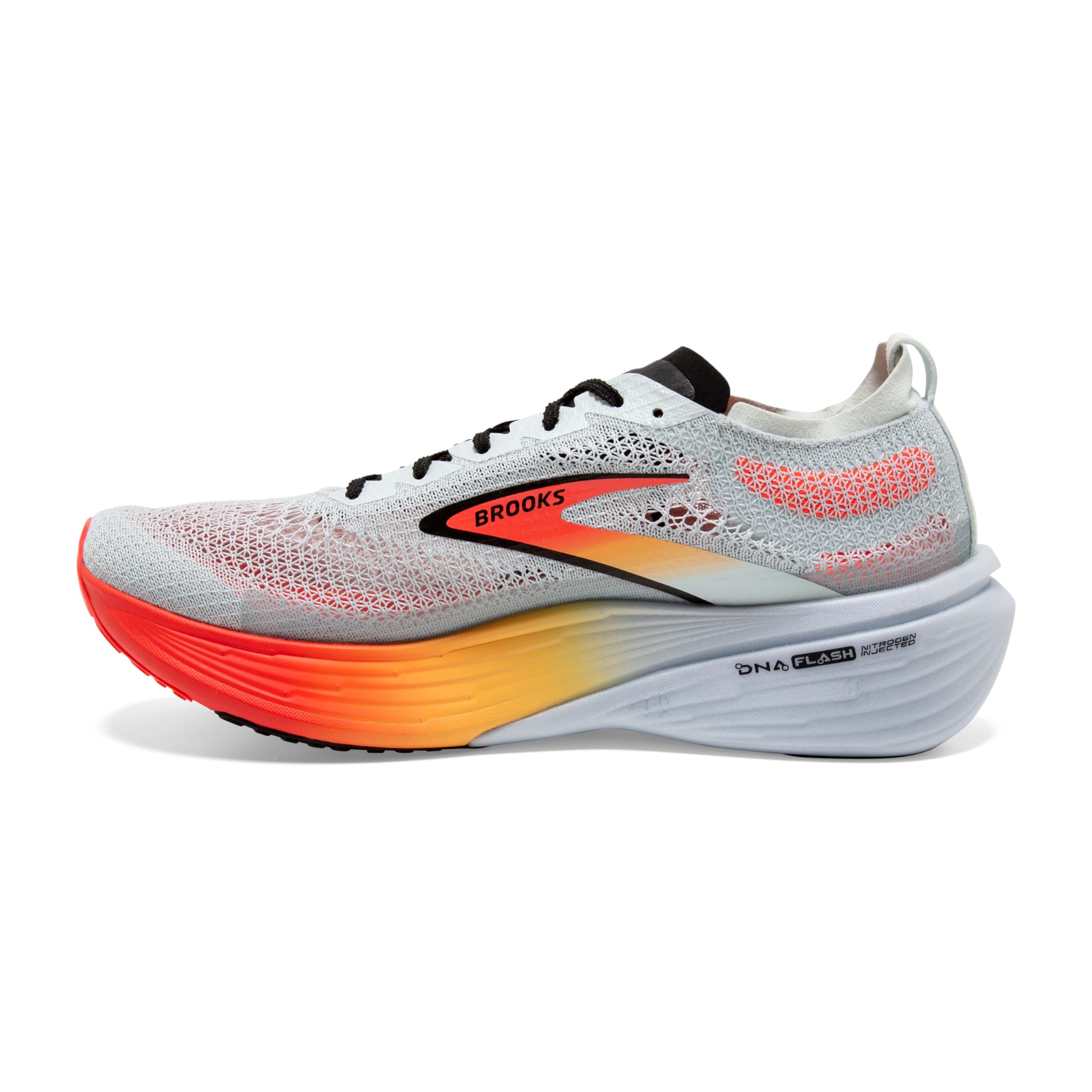 Brooks Hyperion Elite 4 Men Road Running Shoes Lightweight Blue Coral Orange