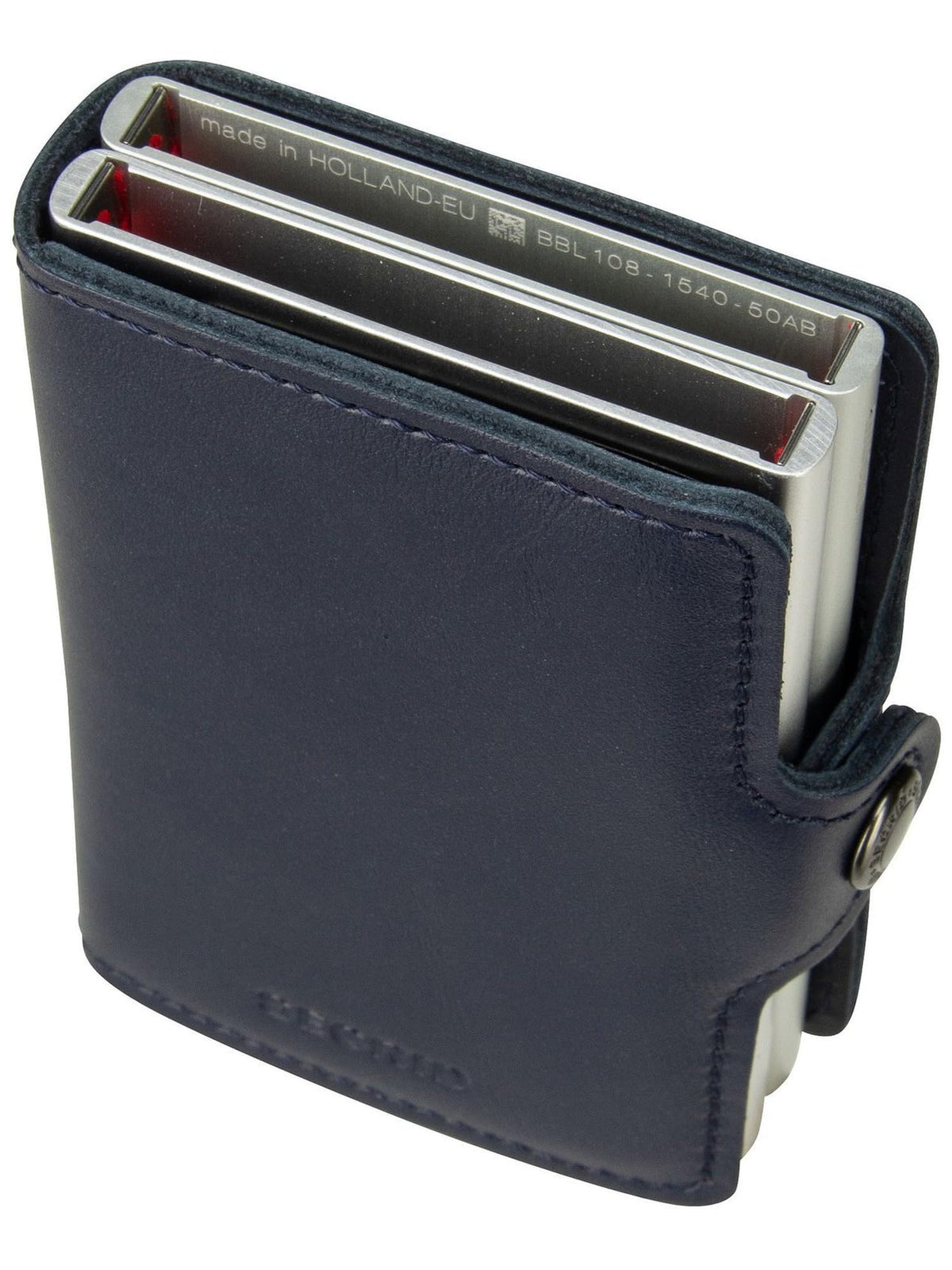 Secrid Twin Wallet Navy Leather - Casual Card Holder for Women