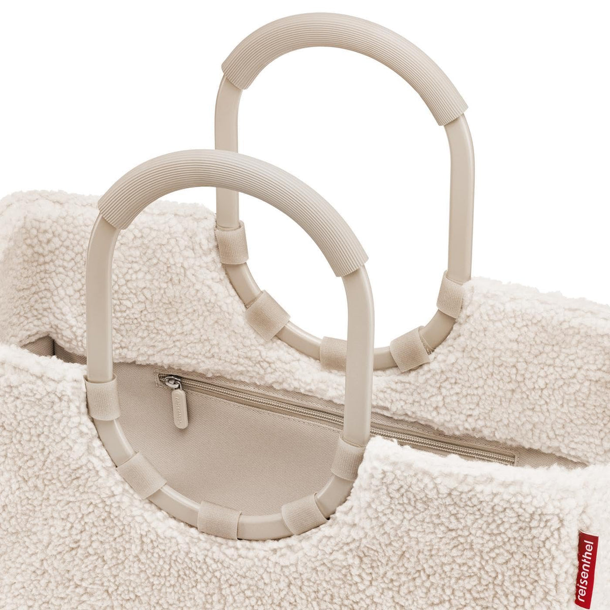 reisenthel loopshopper L Teddy Sand - Stable Recycled PET Shopper Bag with Pockets