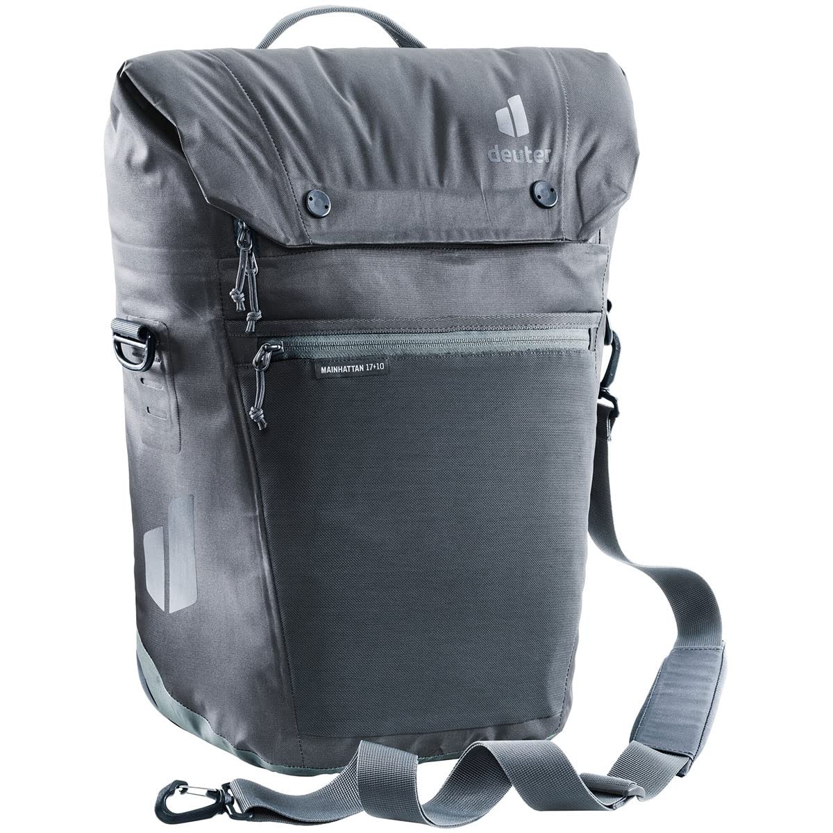 deuter Mainhatten 17 + 10L Bike Pannier - Waterproof Nylon Graphite-shale