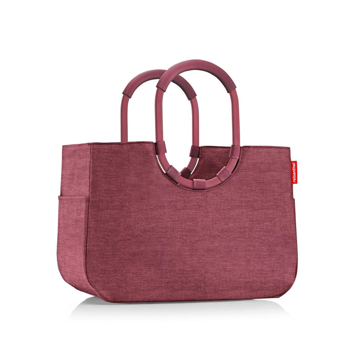 reisenthel loopshopper L Twist Maroon - Stable Shopping Bag with Pockets from Recycled PET