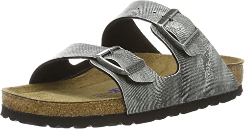 Birkenstock Pantolette Arizona out jeans Gray Birko-Flor - Bartel-Shop