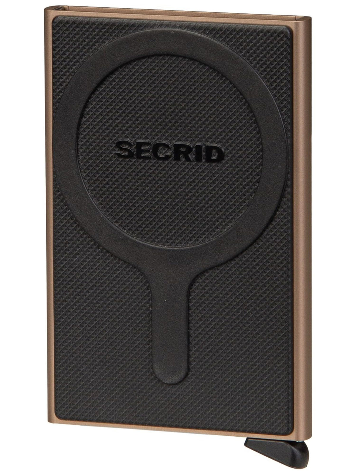 Secrid Card Protector Sand Aluminium - RFID Credit Card Holder for MagSafe
