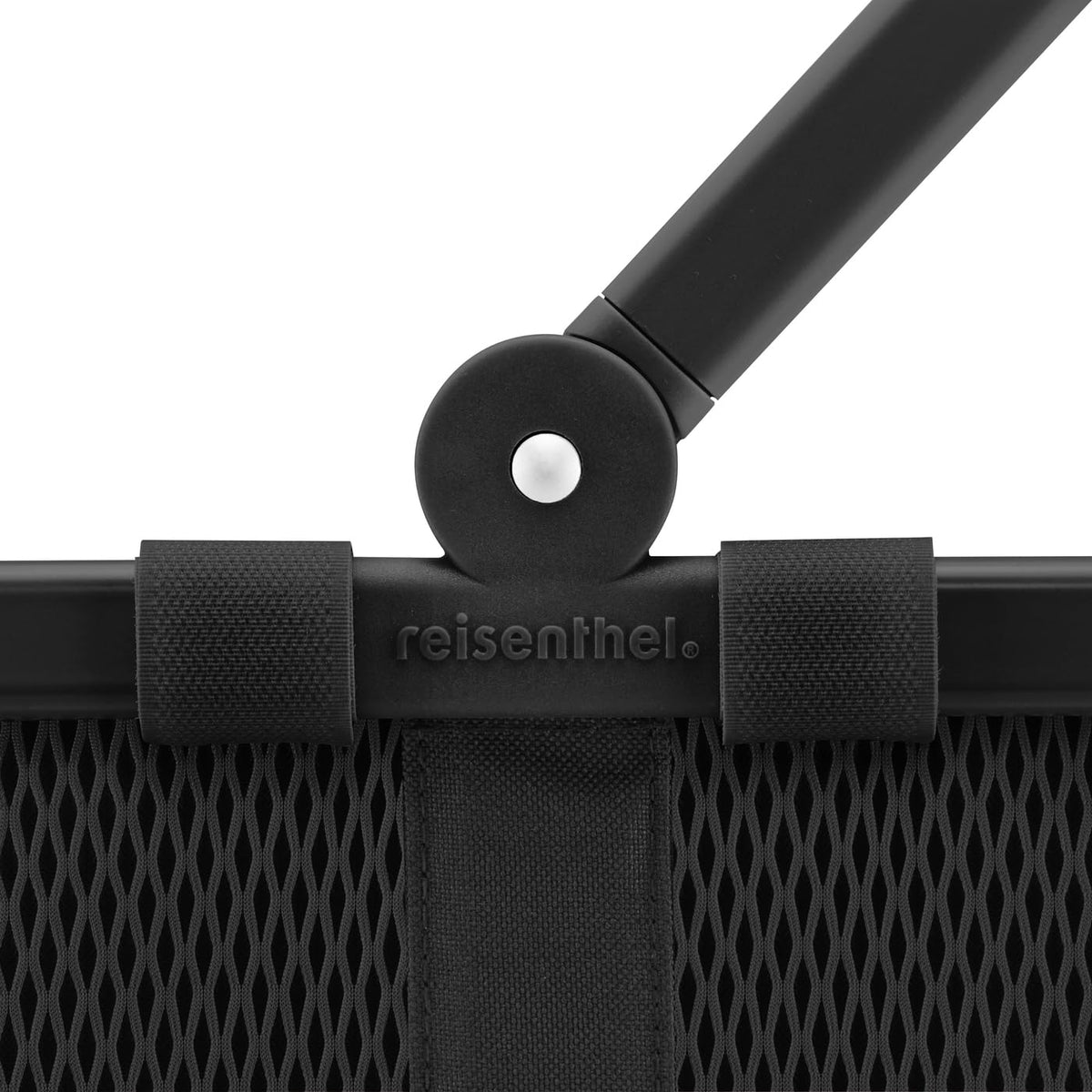reisenthel carrybag frame mesh black - Stable Shopping Basket with Inner Pocket