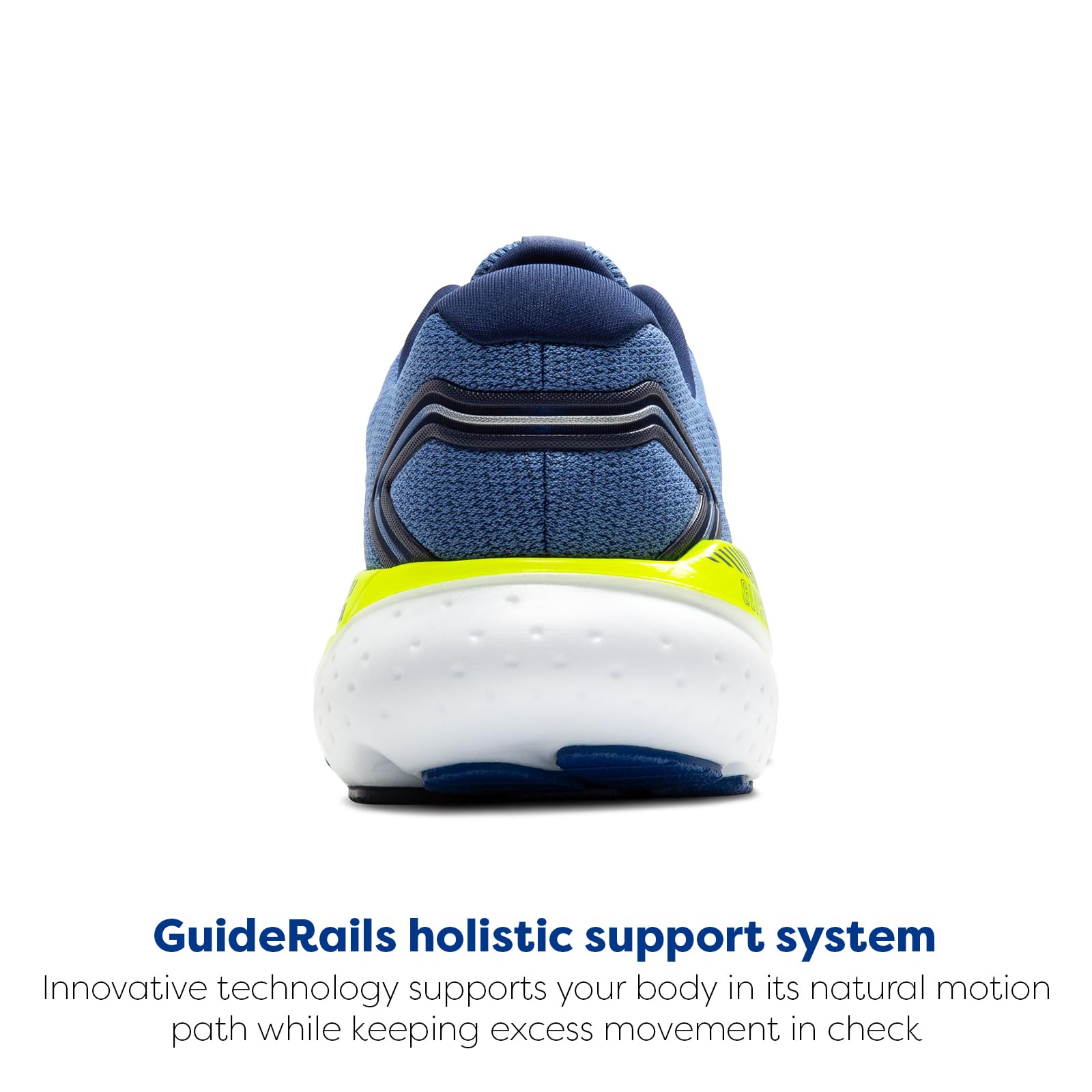 Brooks Glycerin GTS 21 Men's Road Running Shoes Plush Blue Peacoat Lemon