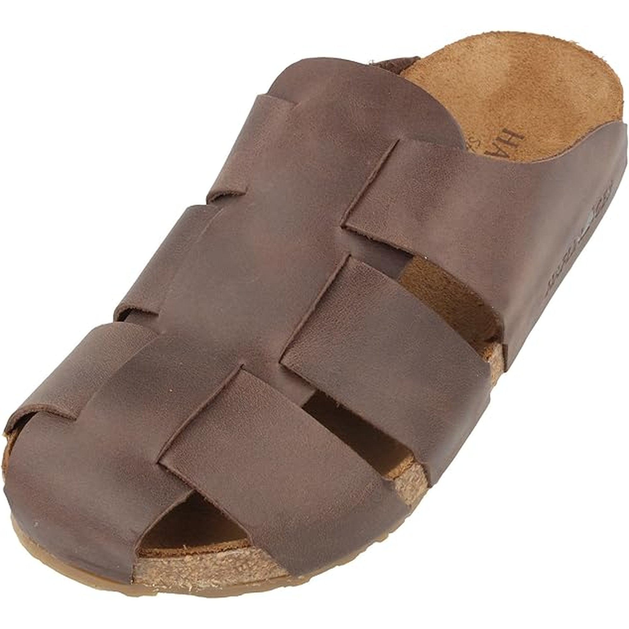 Haflinger Bio Pius Leather Sandals Shoes Slippers Mules Clogs Shoes Brown Blue