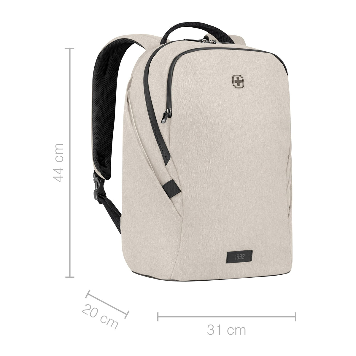 WENGER MX Light Laptop Backpack 16" Tablet 21L Beige Polyester