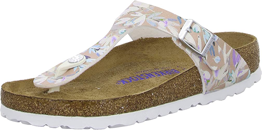 Birkenstock mules Gizeh SFB pink Textile - Bartel-Shop