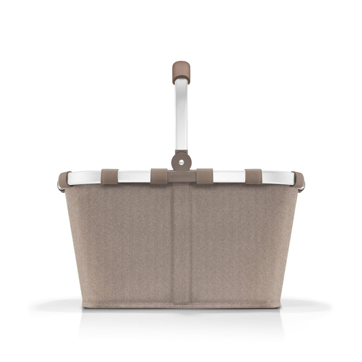 reisenthel Carrybag Herringbone Mocha - Polyester Shopping Basket