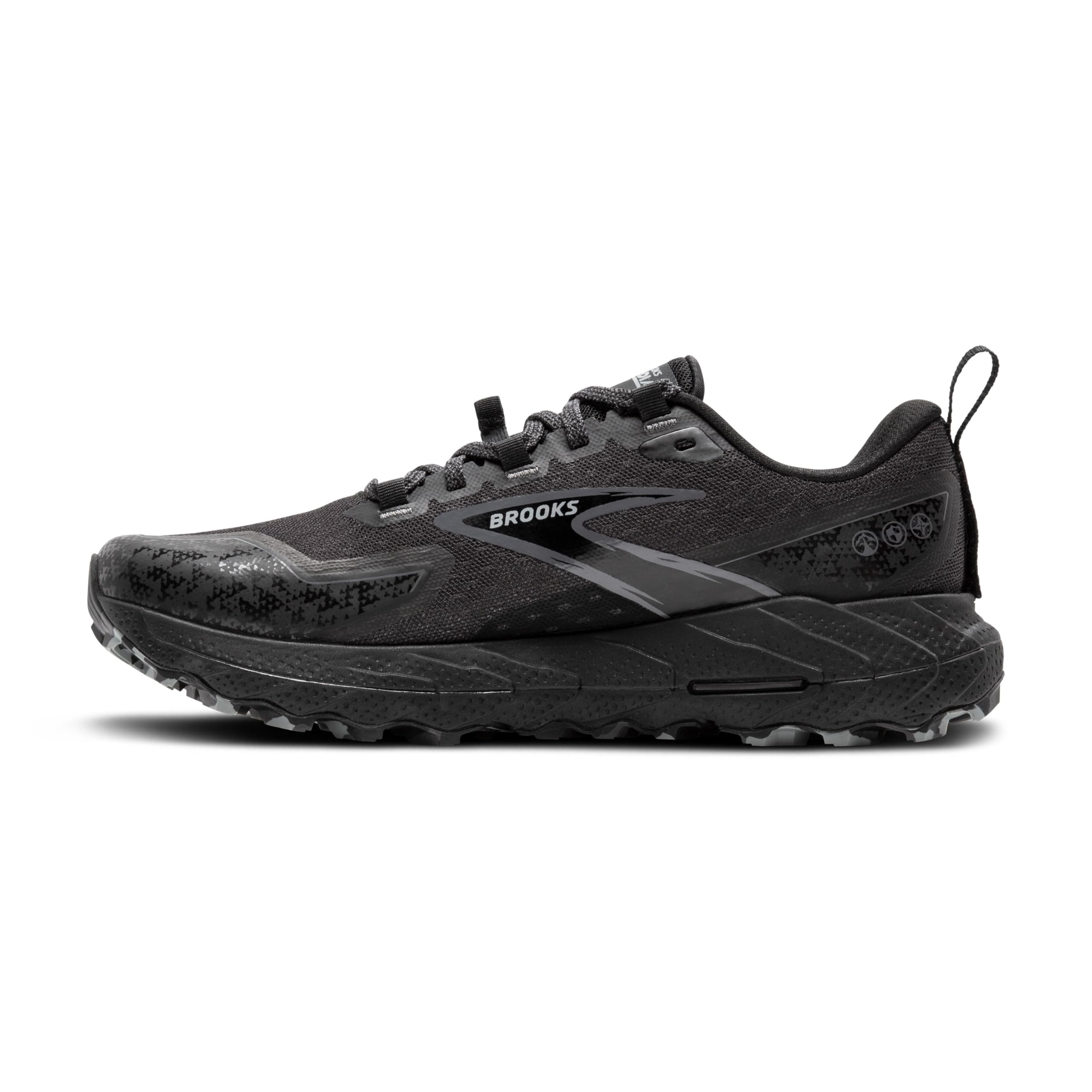 Brooks Cascadia 18 Men Trail Running Shoes Black Pearl Grey