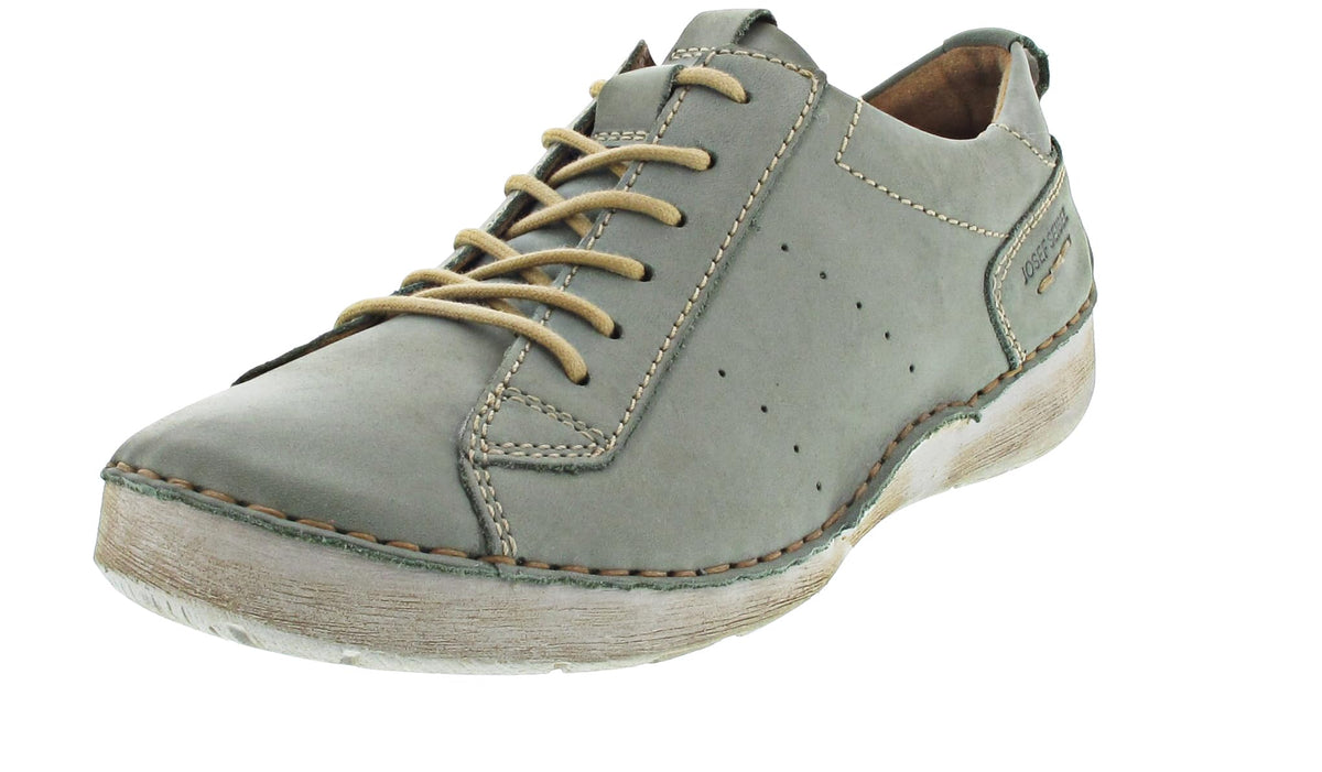 Josef Seibel Women Sneaker Mint Leather Lace-Up Comfort Size 41 EU