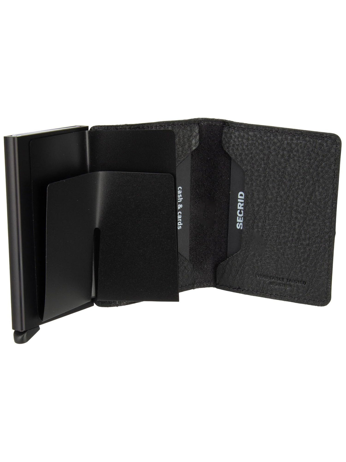 Secrid Slimwallet Black-Black Wallet - Slim Polyester with Leather Lining