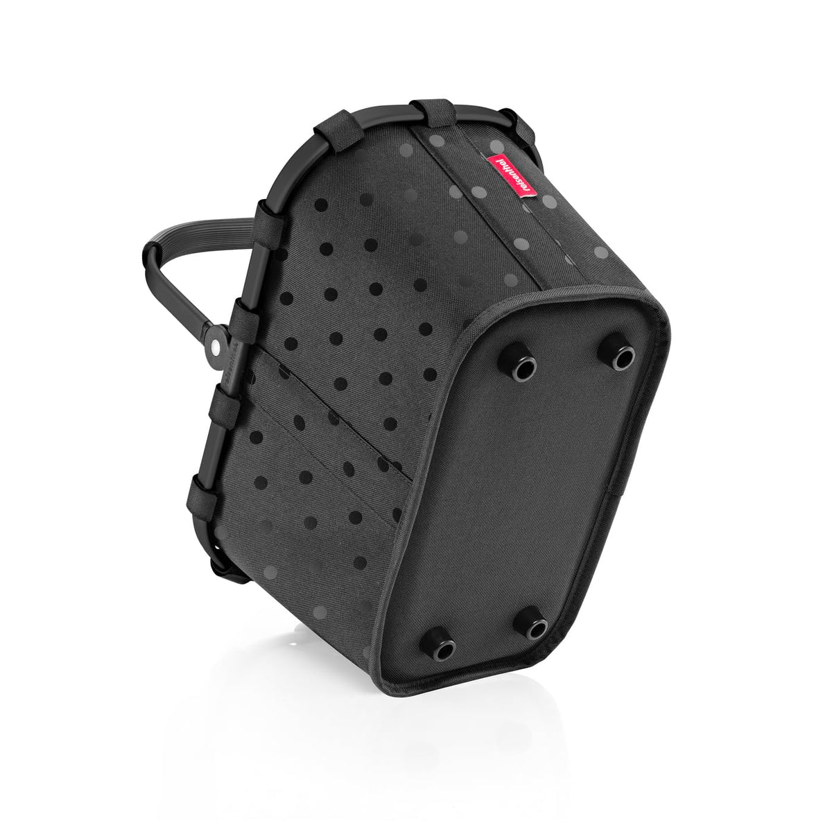 reisenthel Carrybag XS Frame Glossy Dots Black - Polka Dot Shopping Bag