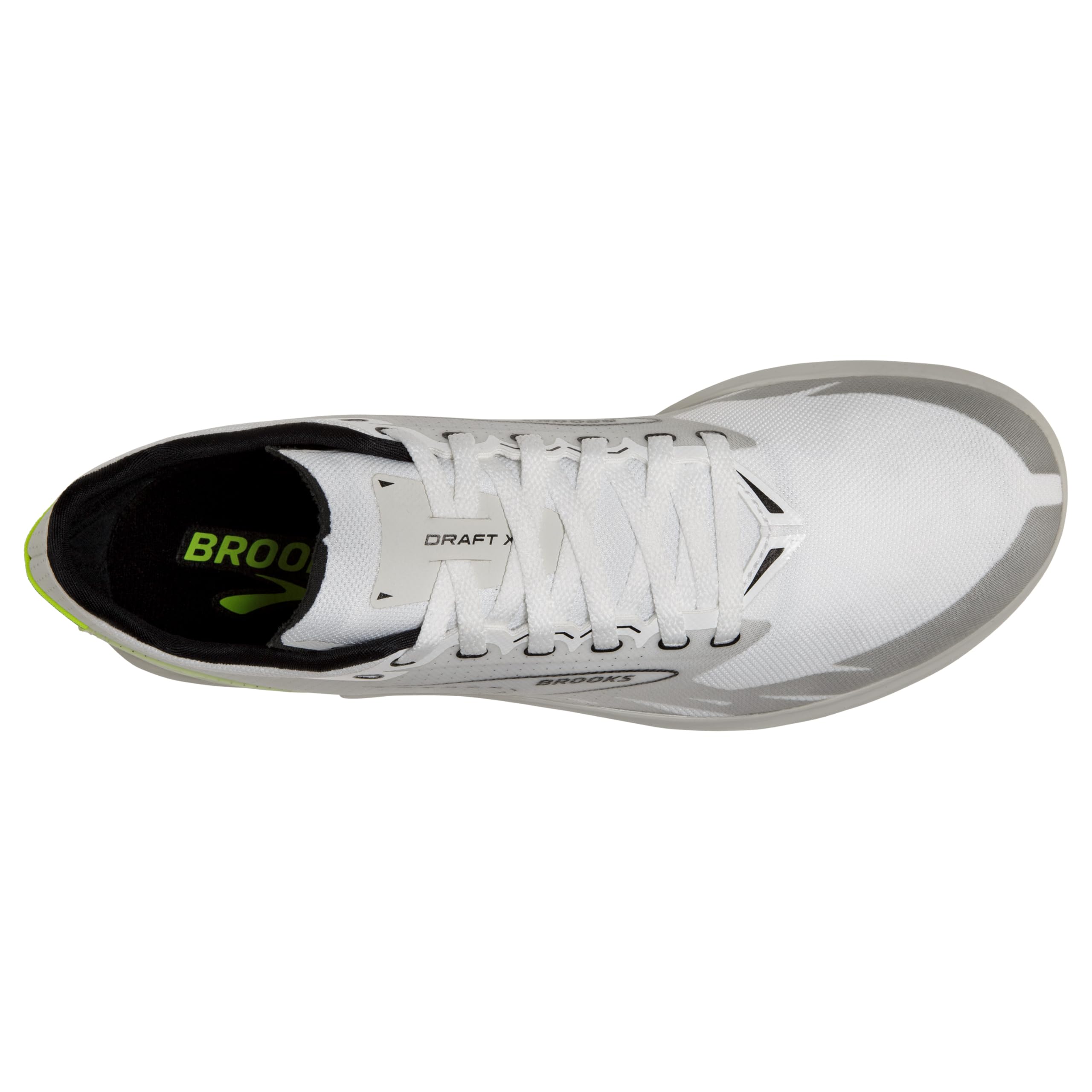 Brooks Draft XC Supportive Cross-Country Running Shoe, White/Black/Nightlife