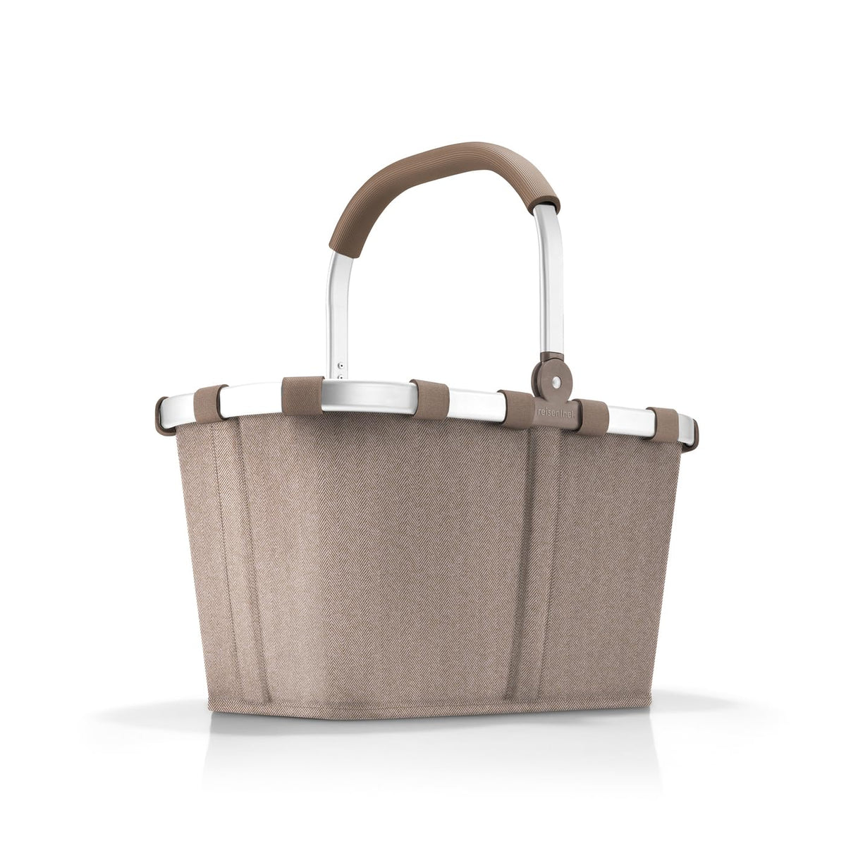 reisenthel Carrybag Herringbone Mocha - Polyester Shopping Basket