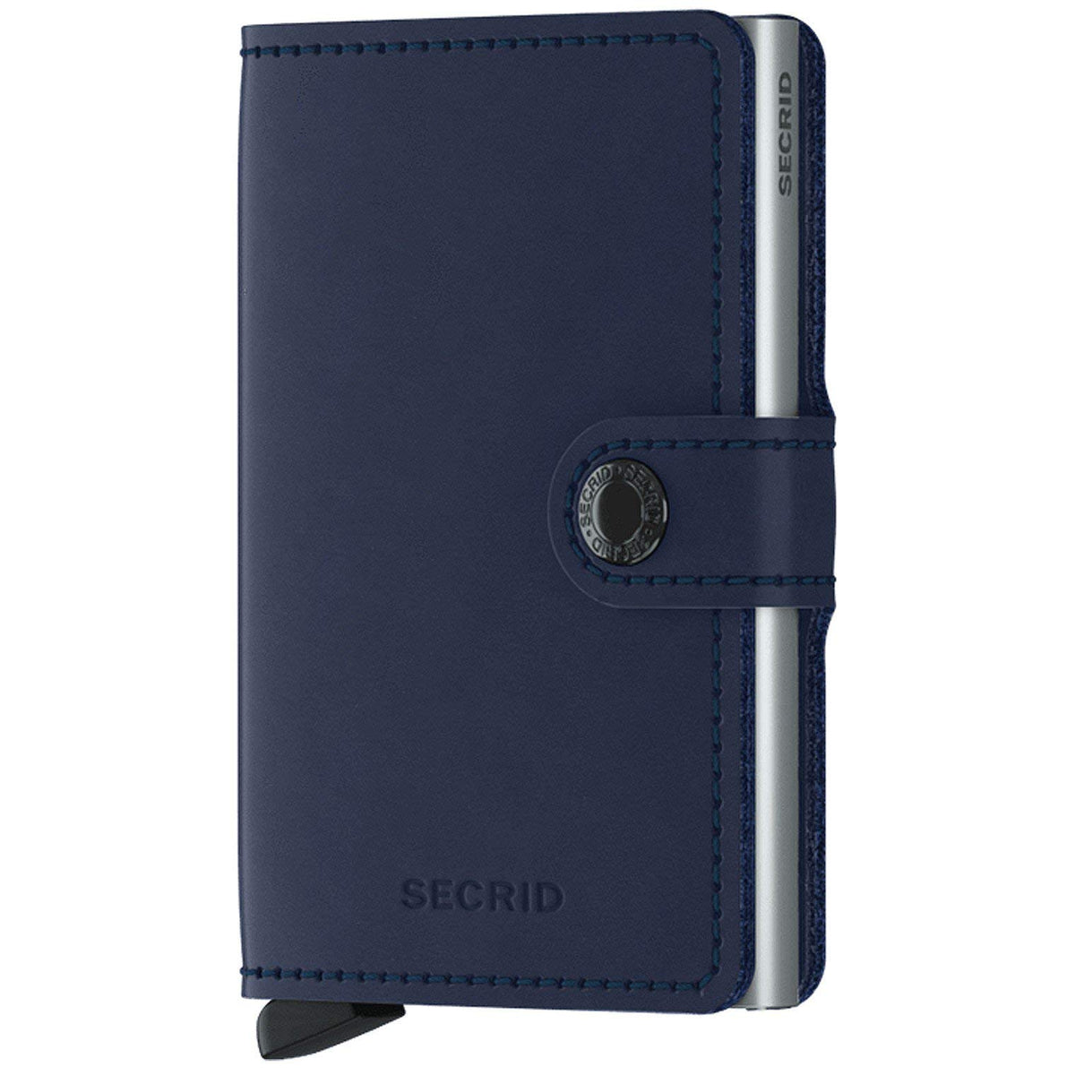 Secrid Mini Wallet - Dark Brown Leather with RFID Protection