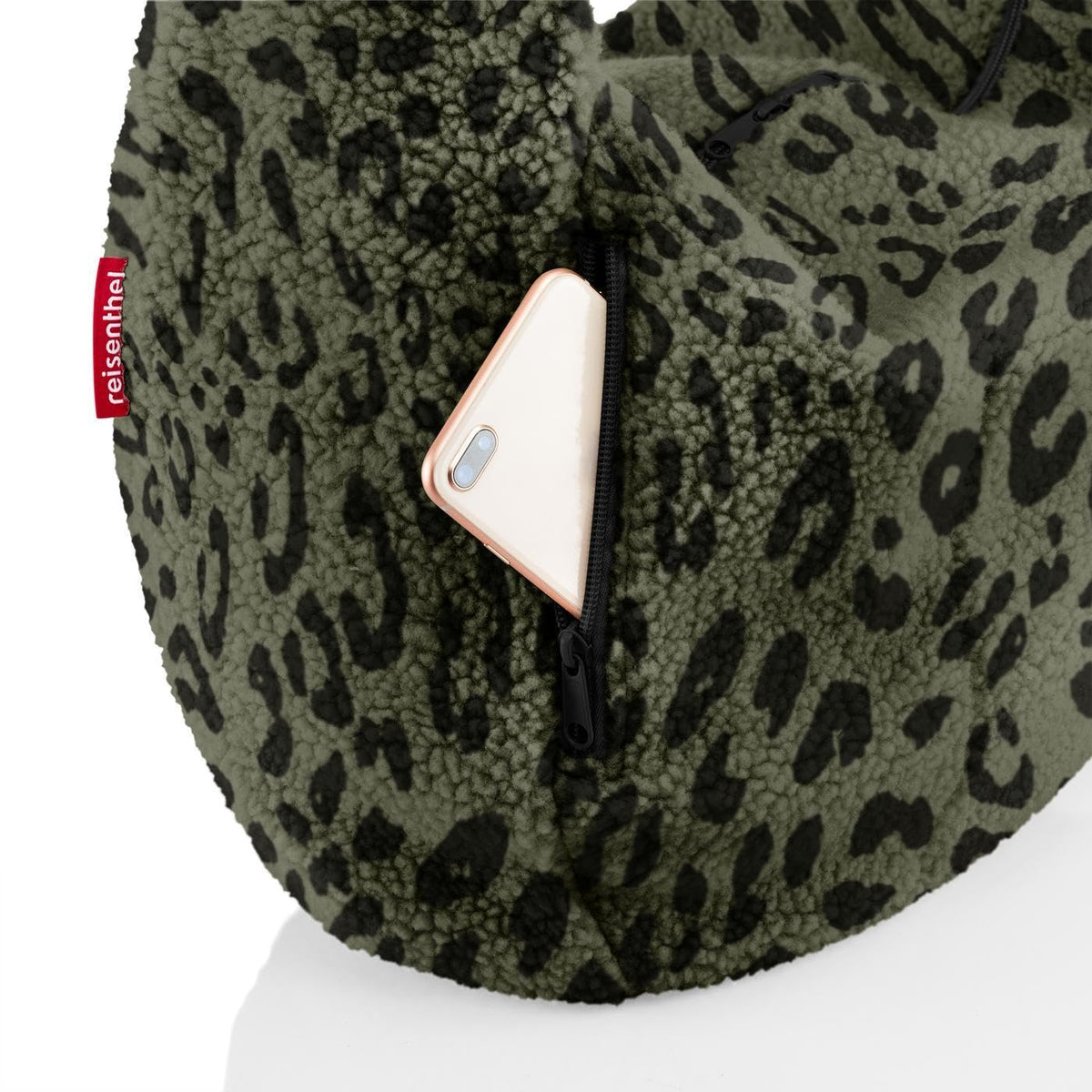 reisenthel moonbag Teddy Leo Olive - Polyester Hobo Shoulder Bag with Bottle Holder