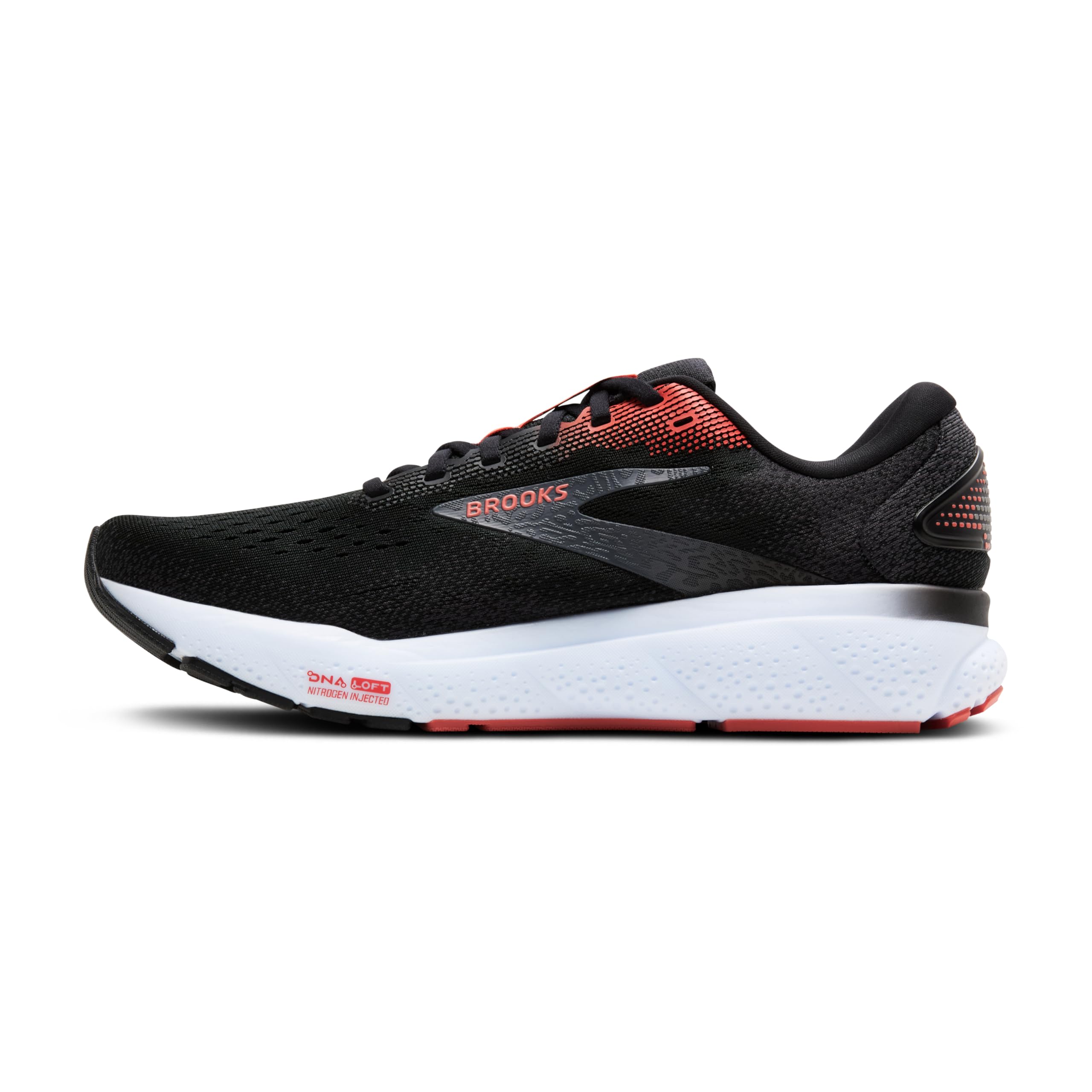 Brooks Ghost 16 Men's Running Shoes Textile Black Ebony Burnt Sienna