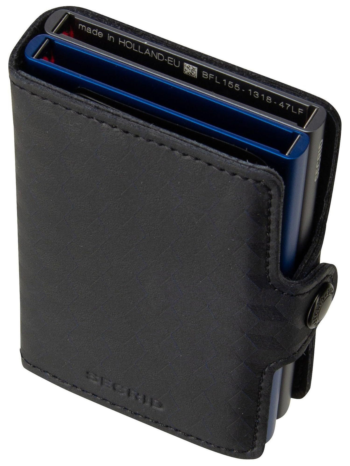 Secrid Twinwallet Optical Titanium-Blue Wallet - Sustainable Fiber Blend