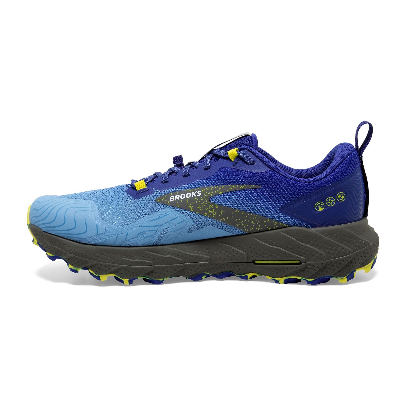 Brooks Cascadia 17 Men's Trail Running Shoes Suede Blue Surf The Web Sulphur