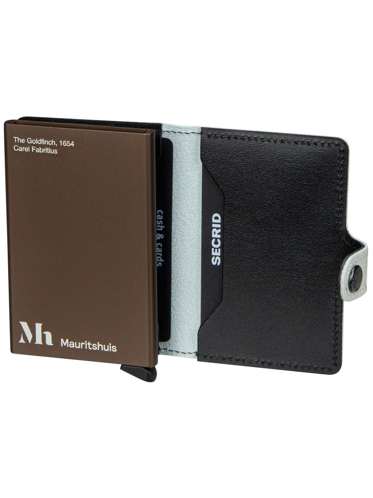 Secrid Miniwallet Art Goldfinch RFID Wallet - 100% Cowhide Leather