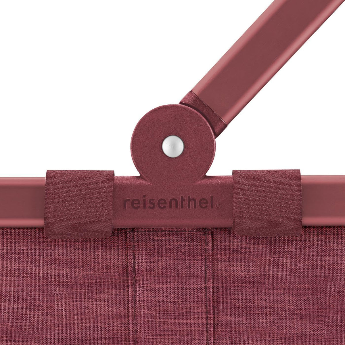 reisenthel Carrybag Shopping Basket 22L Twist Maroon Polyester