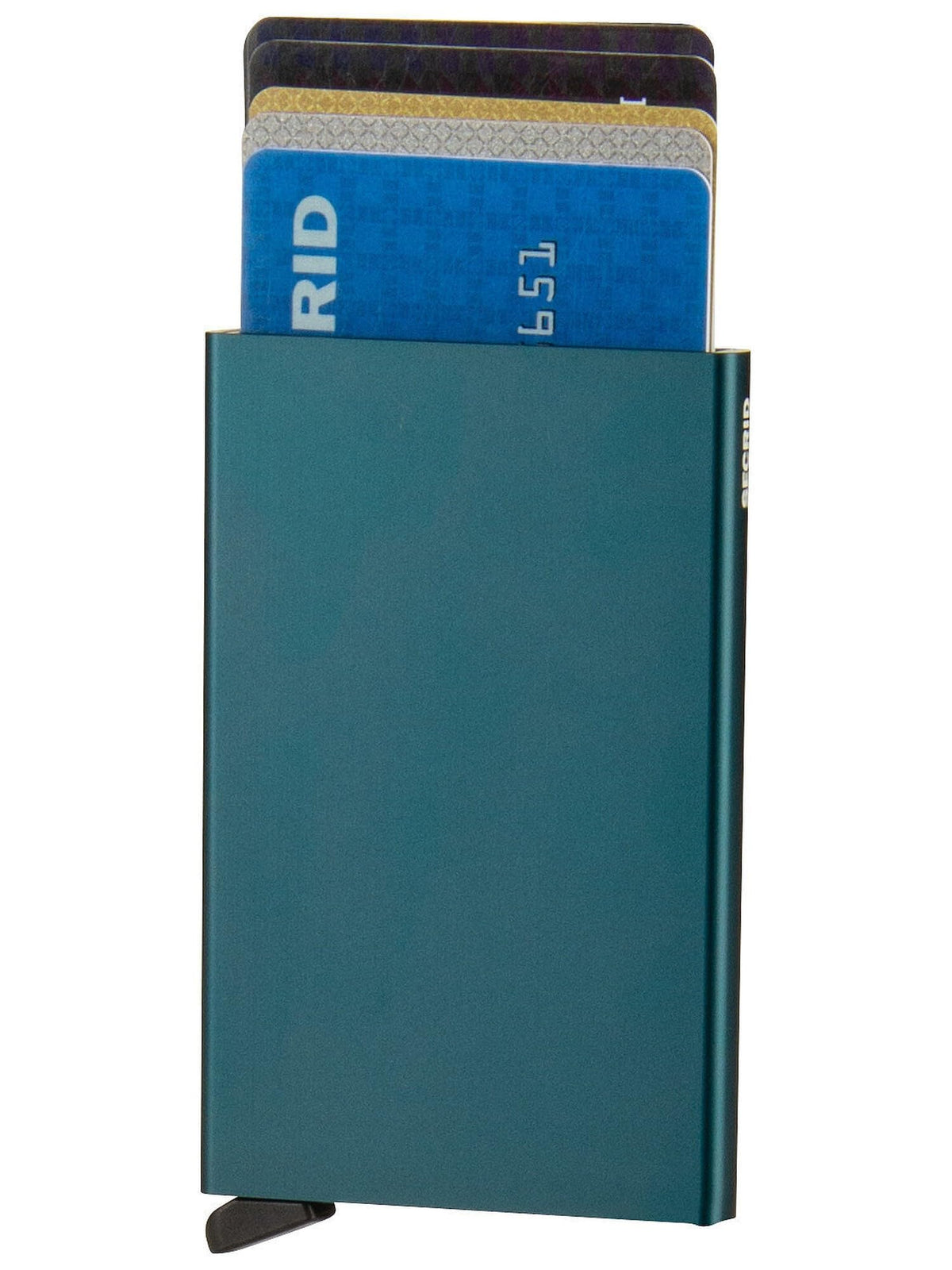 Secrid Cardprotector RFID Card Holder Teal Aluminium Minimalist