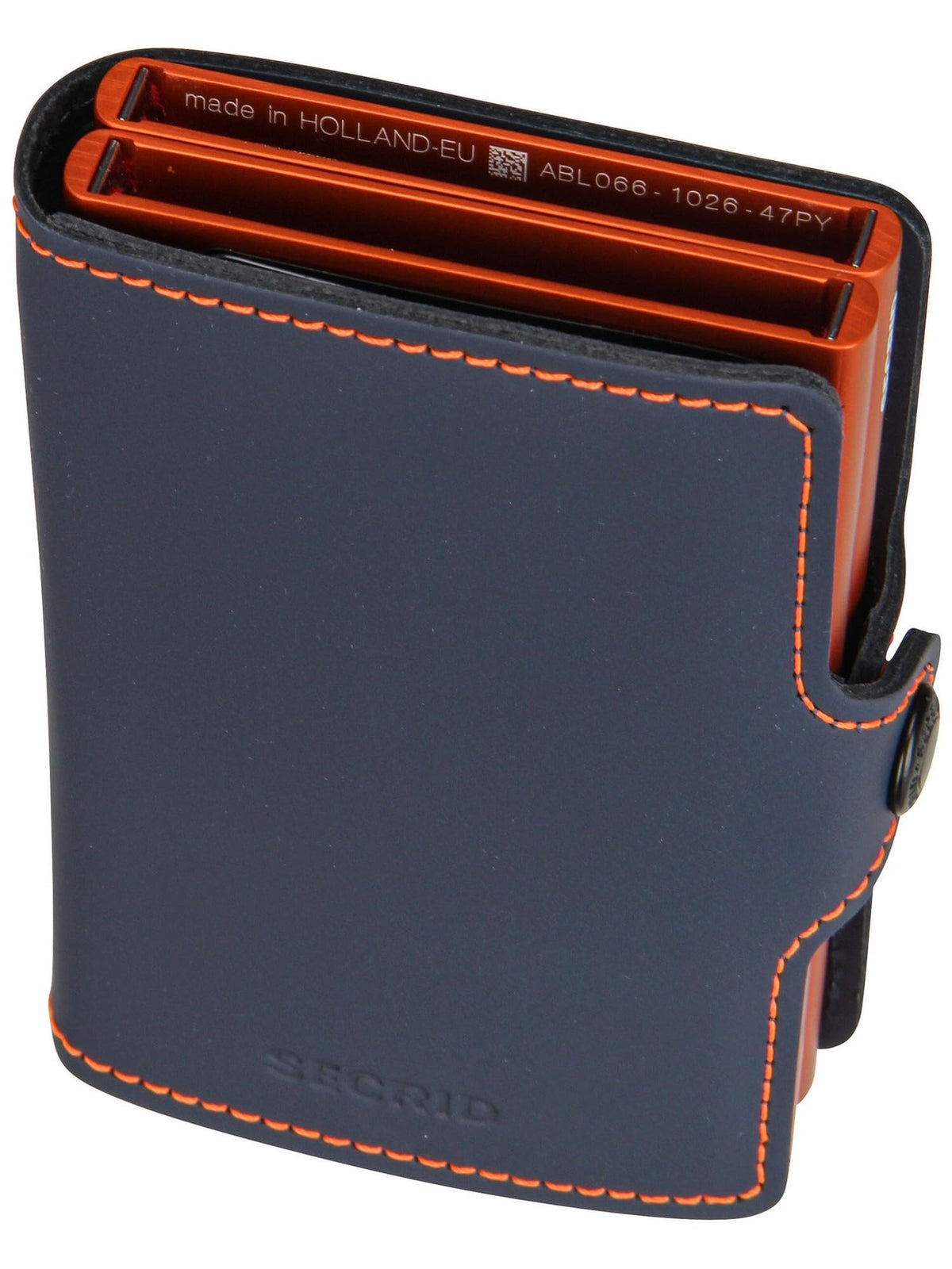 Secrid Twinwallet Matte RFID Wallet - Blue Leather Card Holder