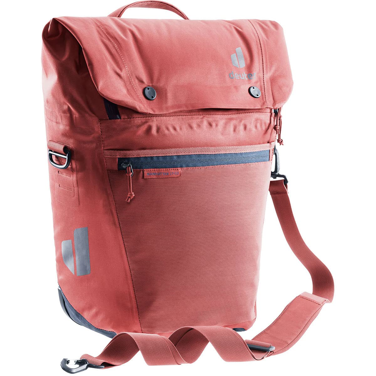 deuter Mainhatten 17 + 10L Waterproof Bike Pannier Redwood-Ink Nylon