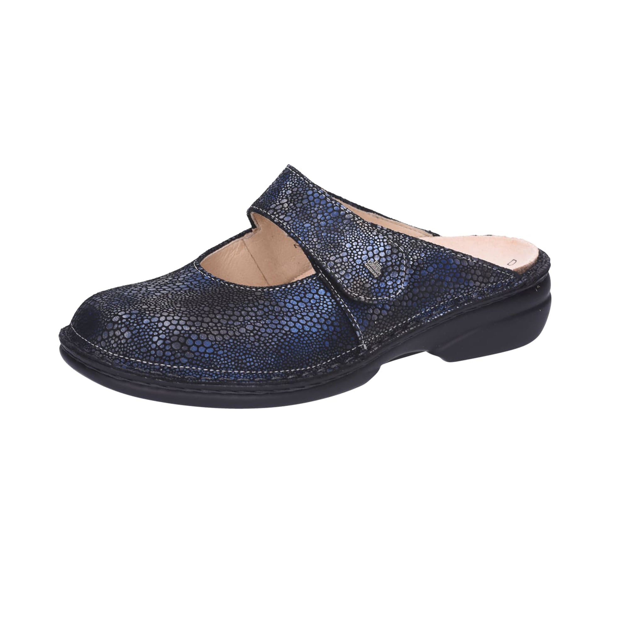 Finn Comfort Stanford Women's Comfort Clogs, Stylish Blue