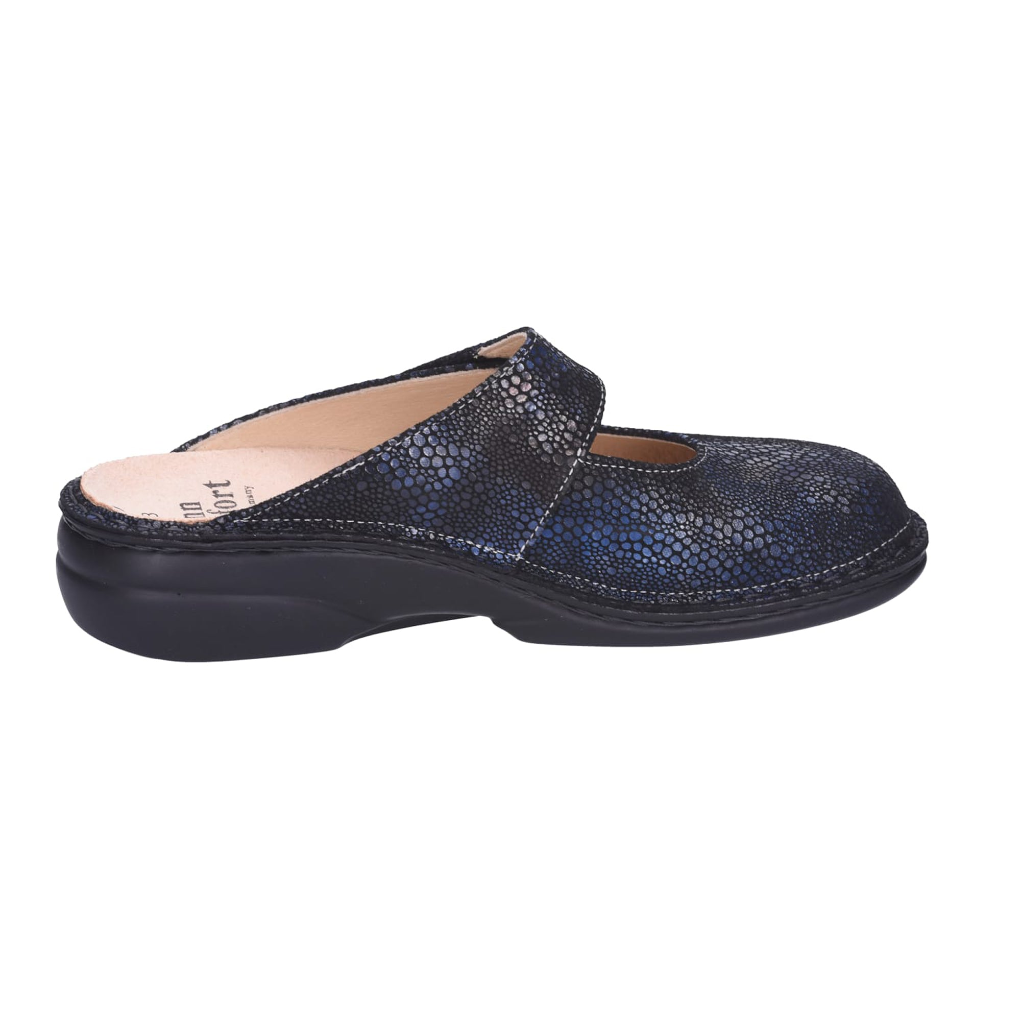 Finn Comfort Stanford Women's Comfort Clogs, Stylish Blue