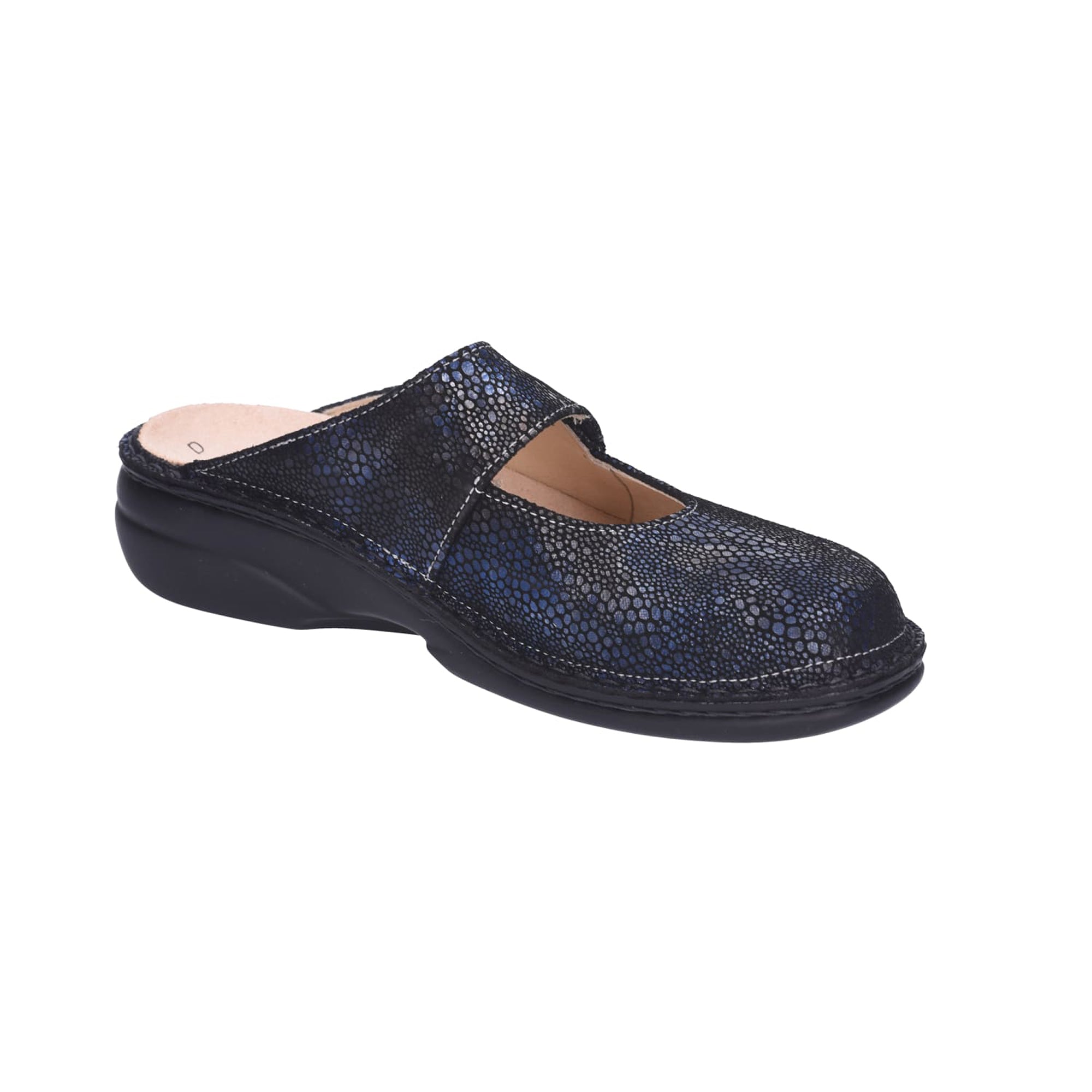 Finn Comfort Stanford Women's Comfort Clogs, Stylish Blue