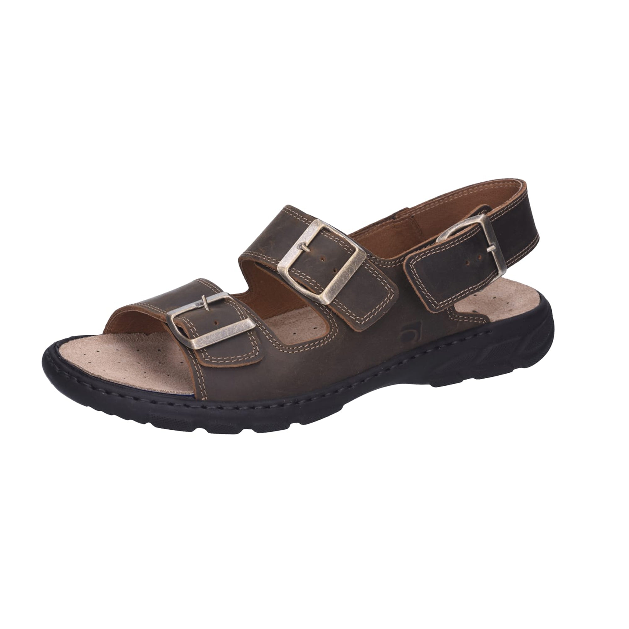 Rohde Men's Brown Sandals Waxed Nubuck Leather Spring Summer Collection