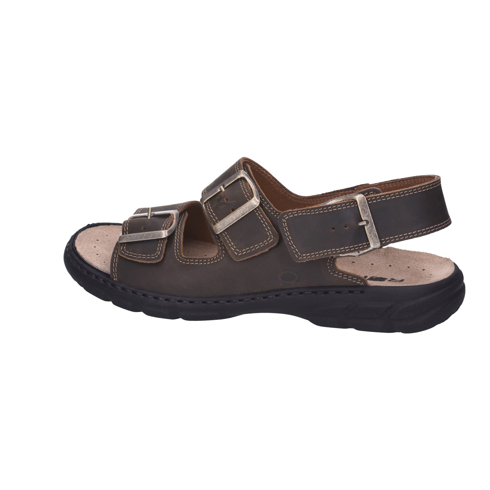 Rohde Men's Brown Sandals Waxed Nubuck Leather Spring Summer Collection