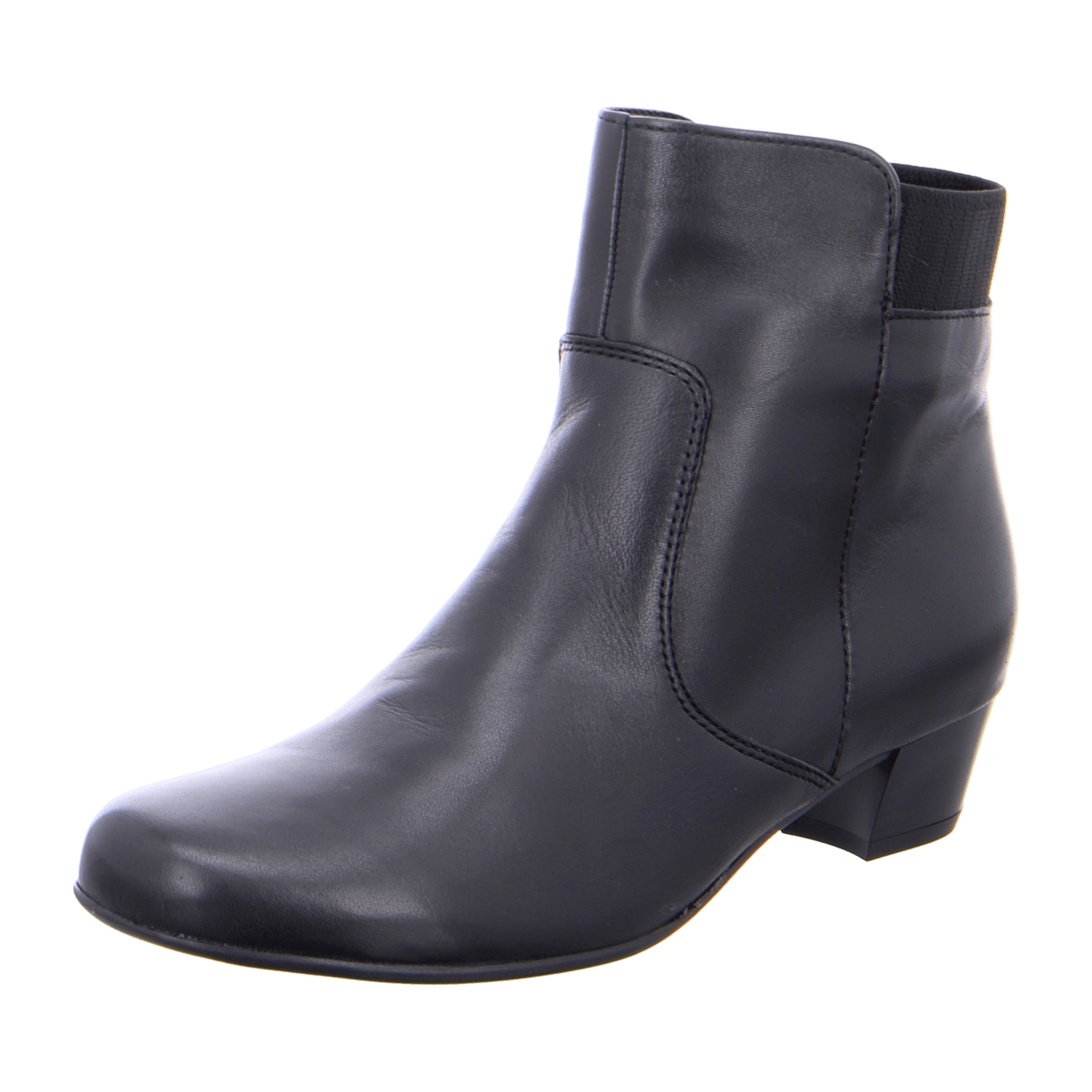 ARA CATANIA Women's Ankle Boots Black with Zipper Warm Lined Rubber Sole - Bartel-Shop