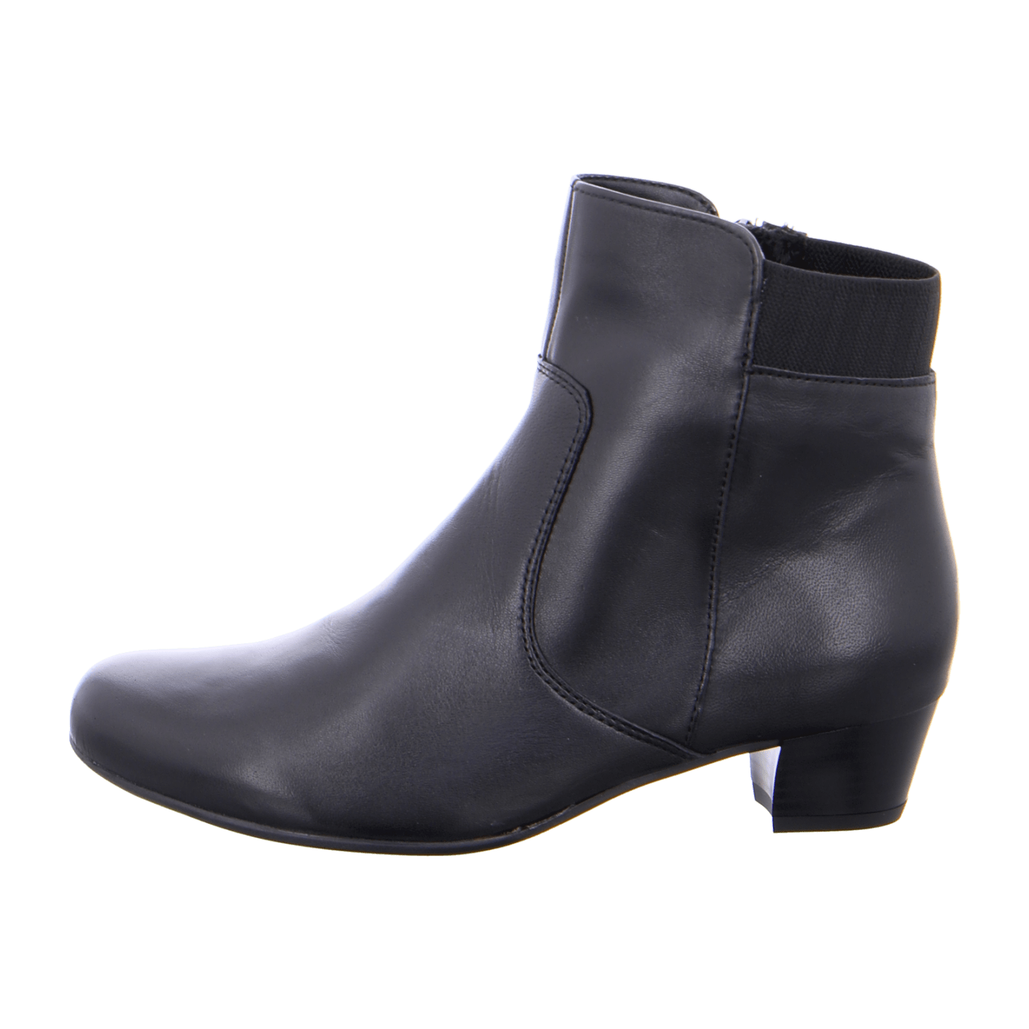 ARA CATANIA Women's Ankle Boots Black with Zipper Warm Lined Rubber Sole - Bartel-Shop