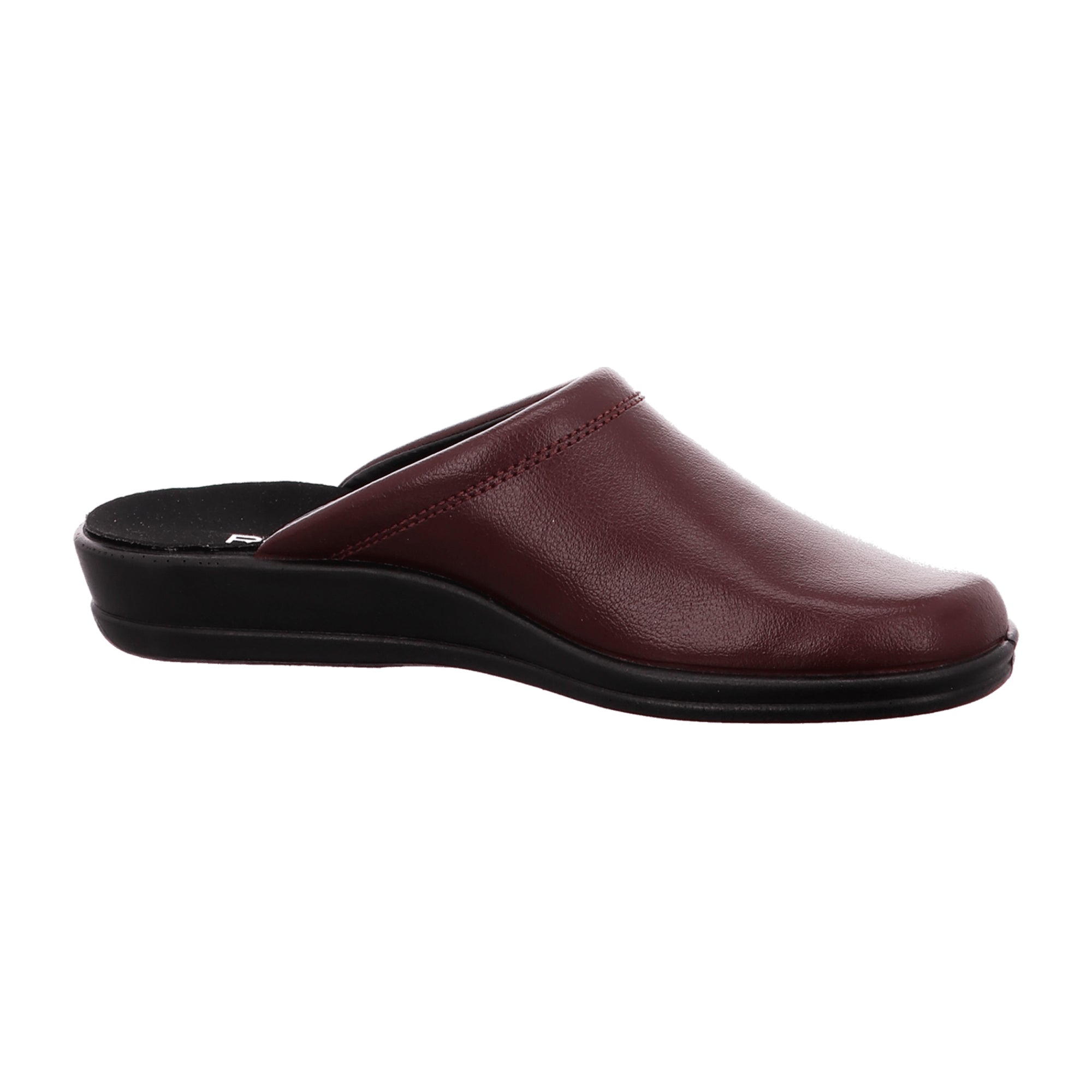 Rohde Lekeberg 1550 Men's Red Leather Slip-On House Shoes