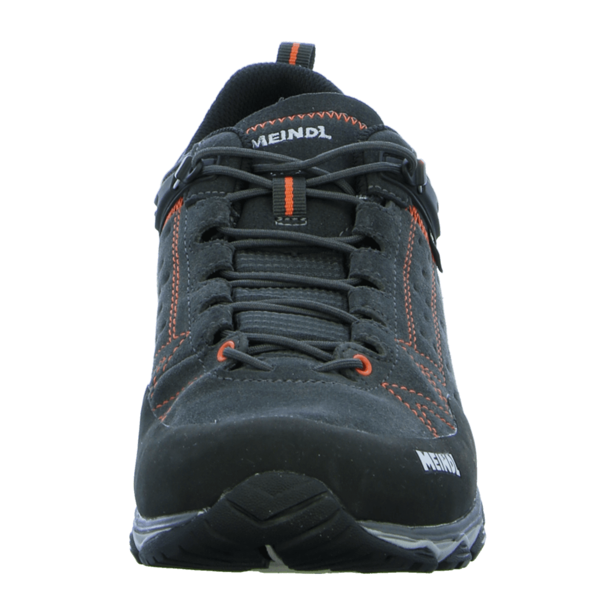 Meindl Men's Trekking Boots - Waterproof Black Orange Leather