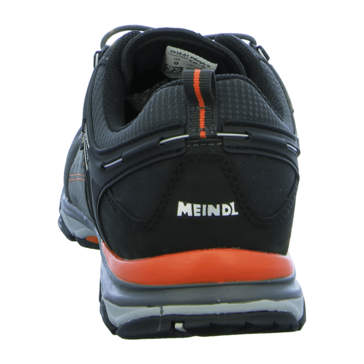 Meindl Men's Trekking Boots - Waterproof Black Orange Leather