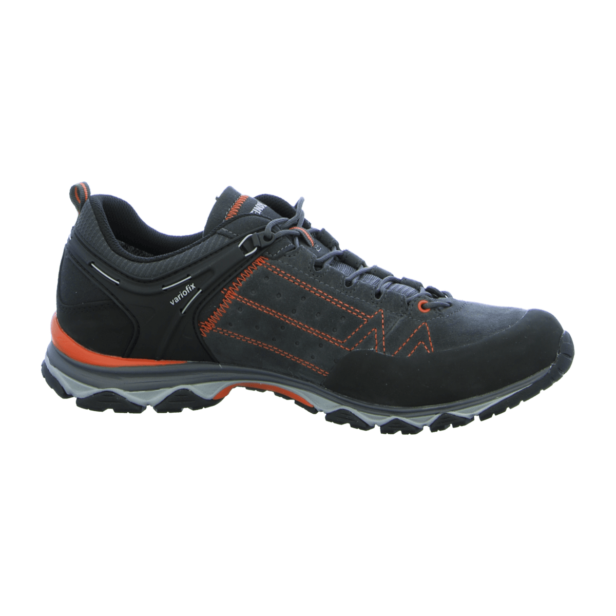 Meindl Men's Trekking Boots - Waterproof Black Orange Leather