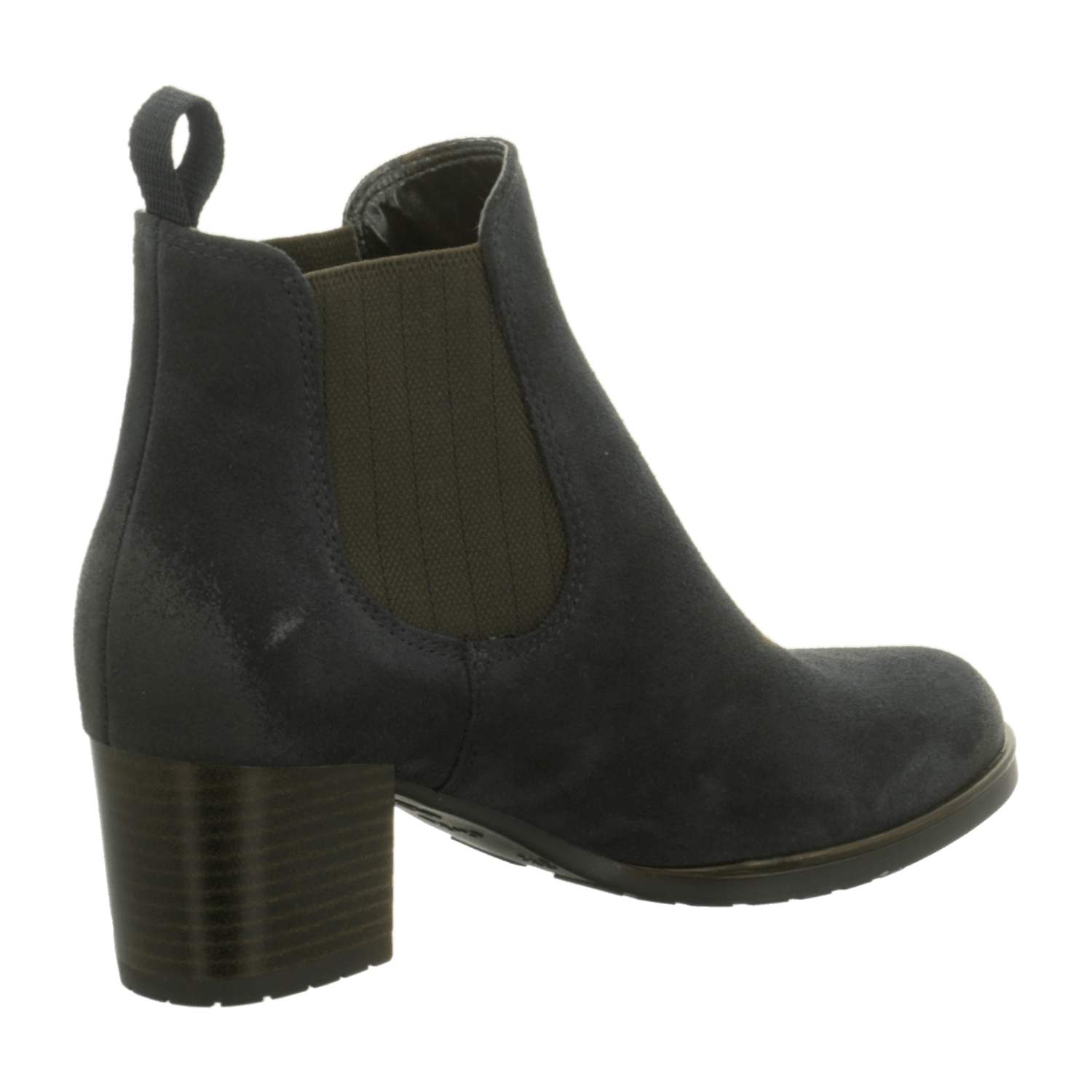ARA FLORENZ Women's Ankle Boots in Black Suede Leather, Slip-On Design