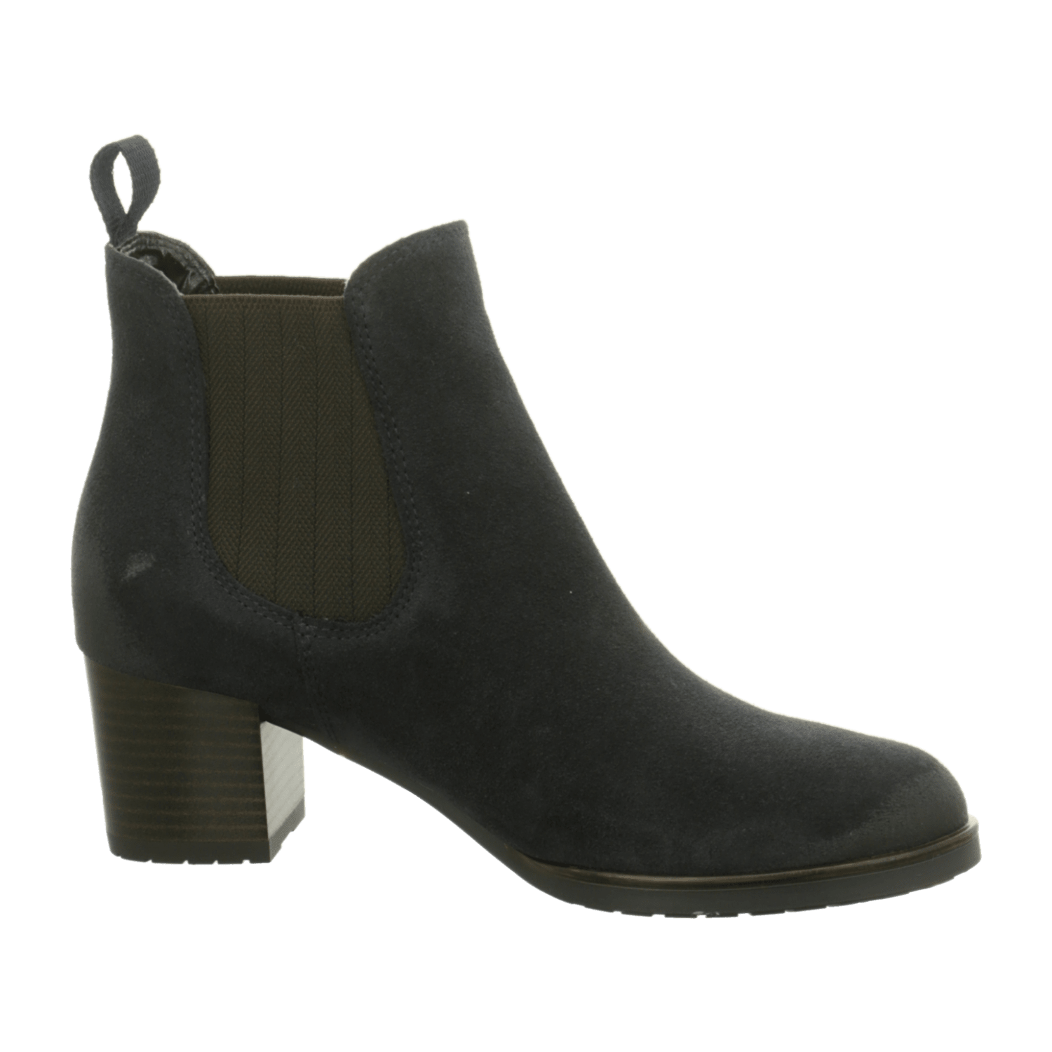 ARA FLORENZ Women's Ankle Boots in Black Suede Leather, Slip-On Design